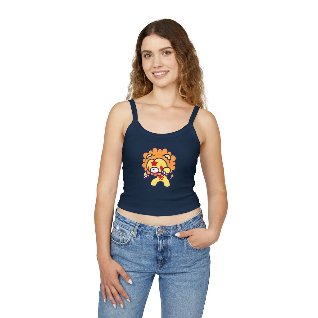 Leo Zodiac Gloomy Bear Spaghetti Strap Tank Top