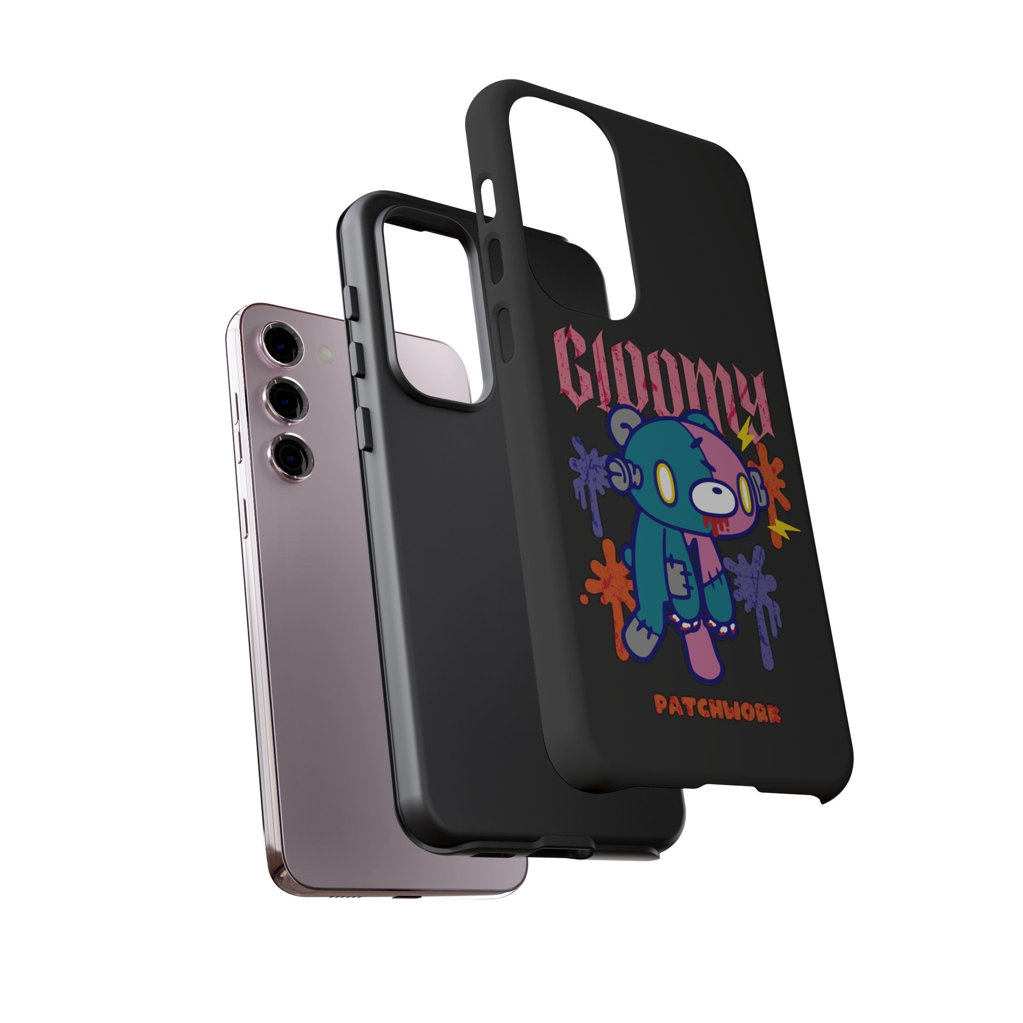 gloomy bear Halloween patchwork Phone Case
