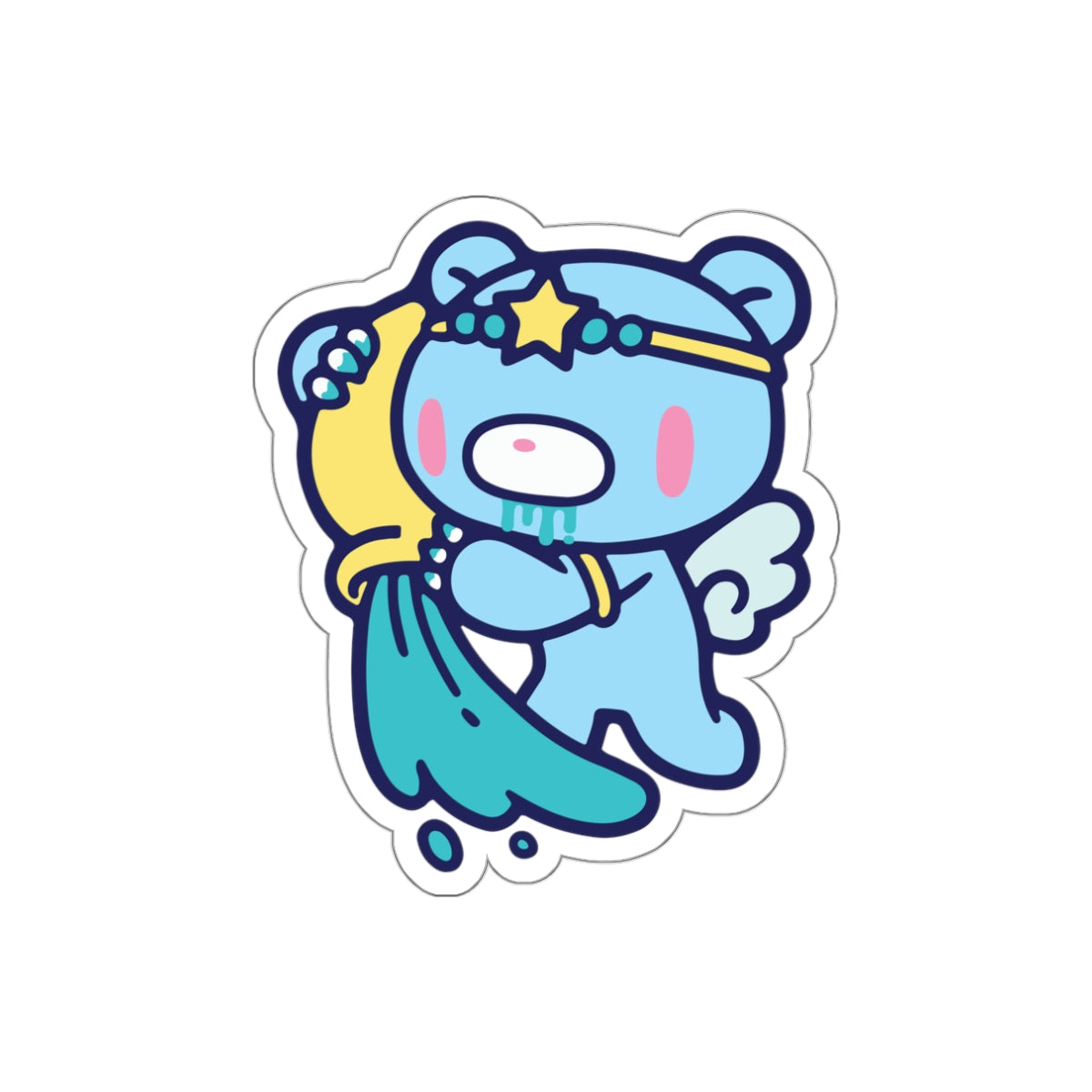 Gloomy Zodiac Aquarius Die-Cut Stickers