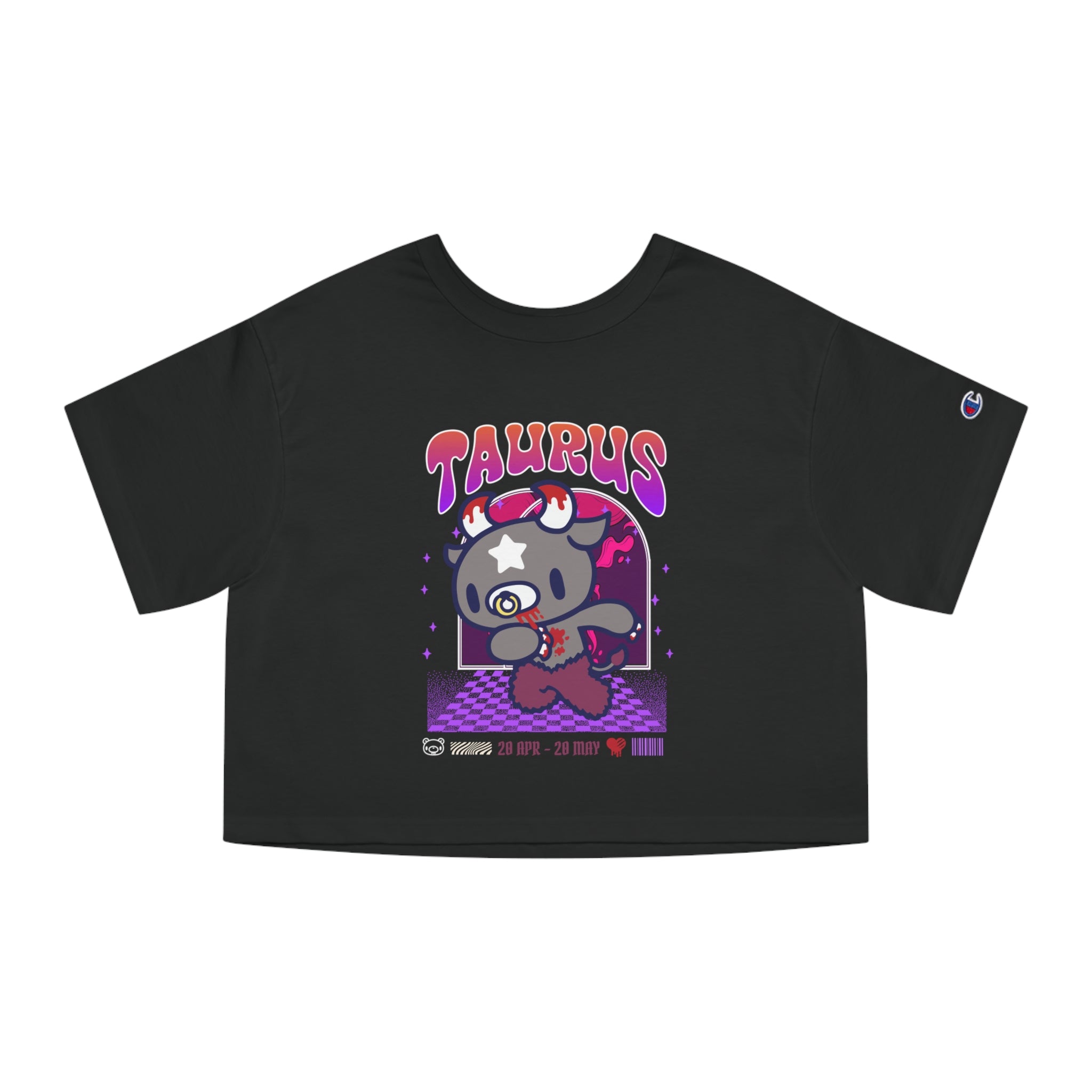 Gloomy Taurus Champion Women's Heritage Cropped T-Shirt