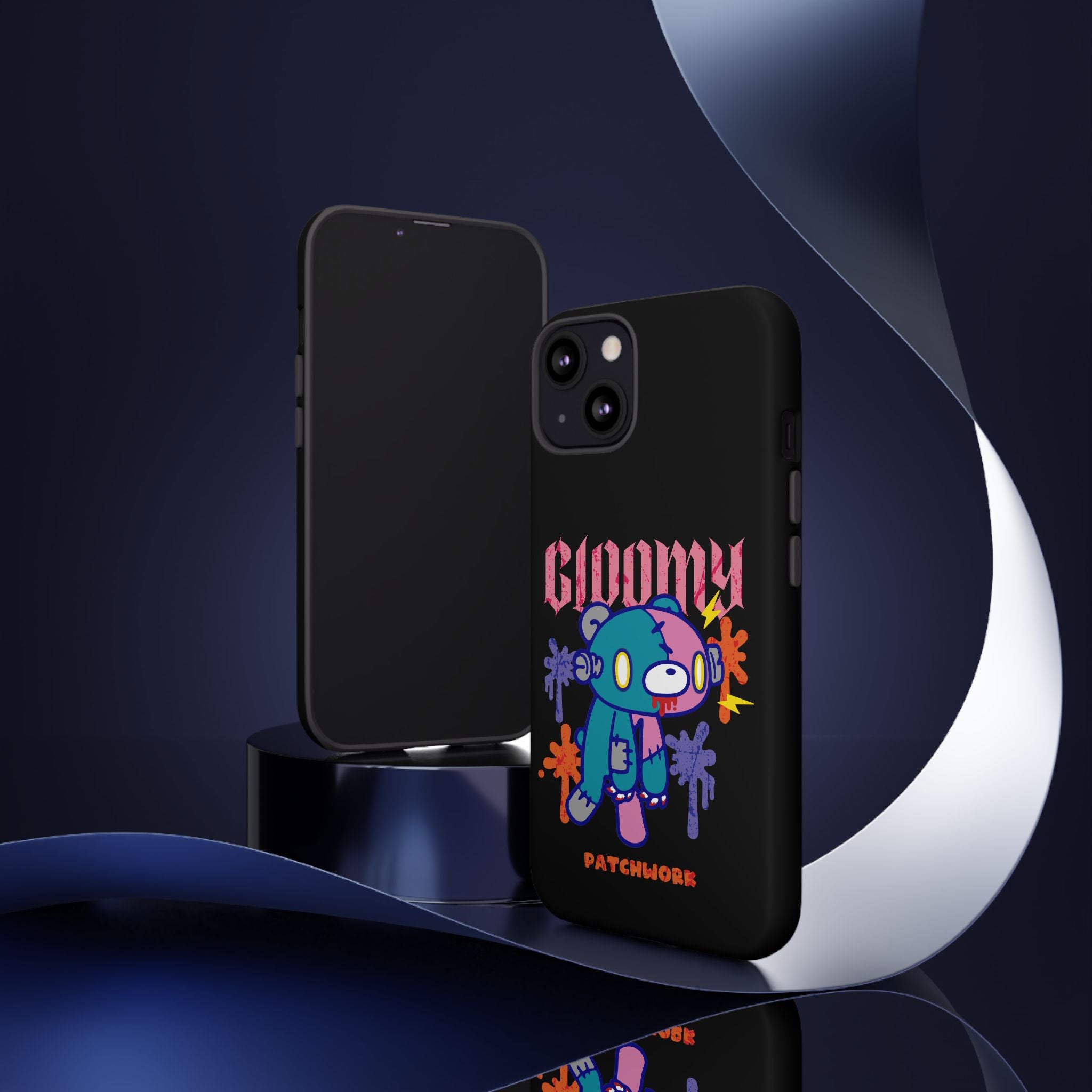 gloomy bear Halloween patchwork Phone Case