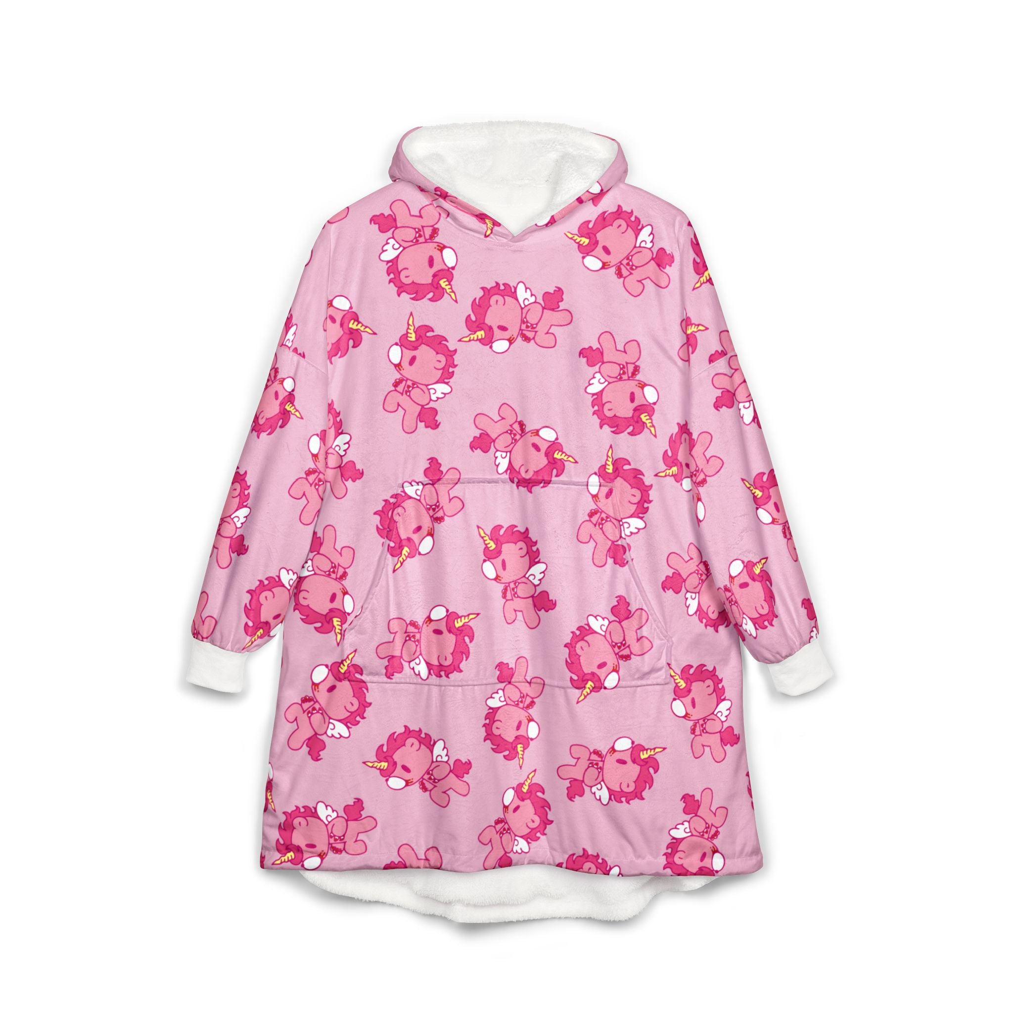 Fire Horse Gloomy Unisex Hooded Blanket