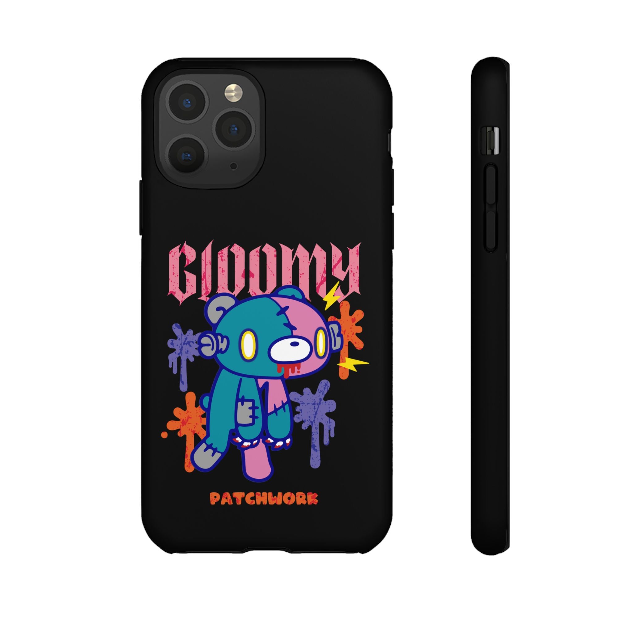 gloomy bear Halloween patchwork Phone Case