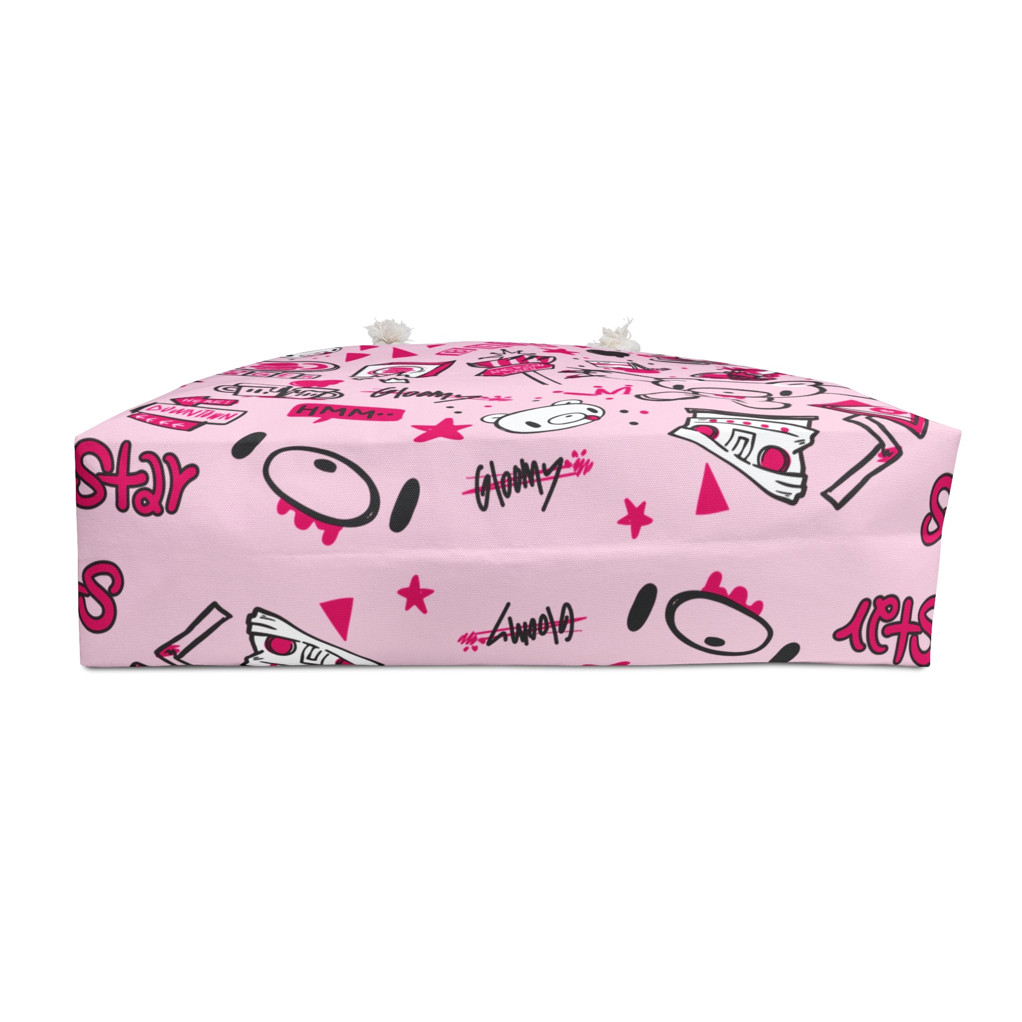 Gloomy Sketch Pink Pattern Weekender Beach Bag
