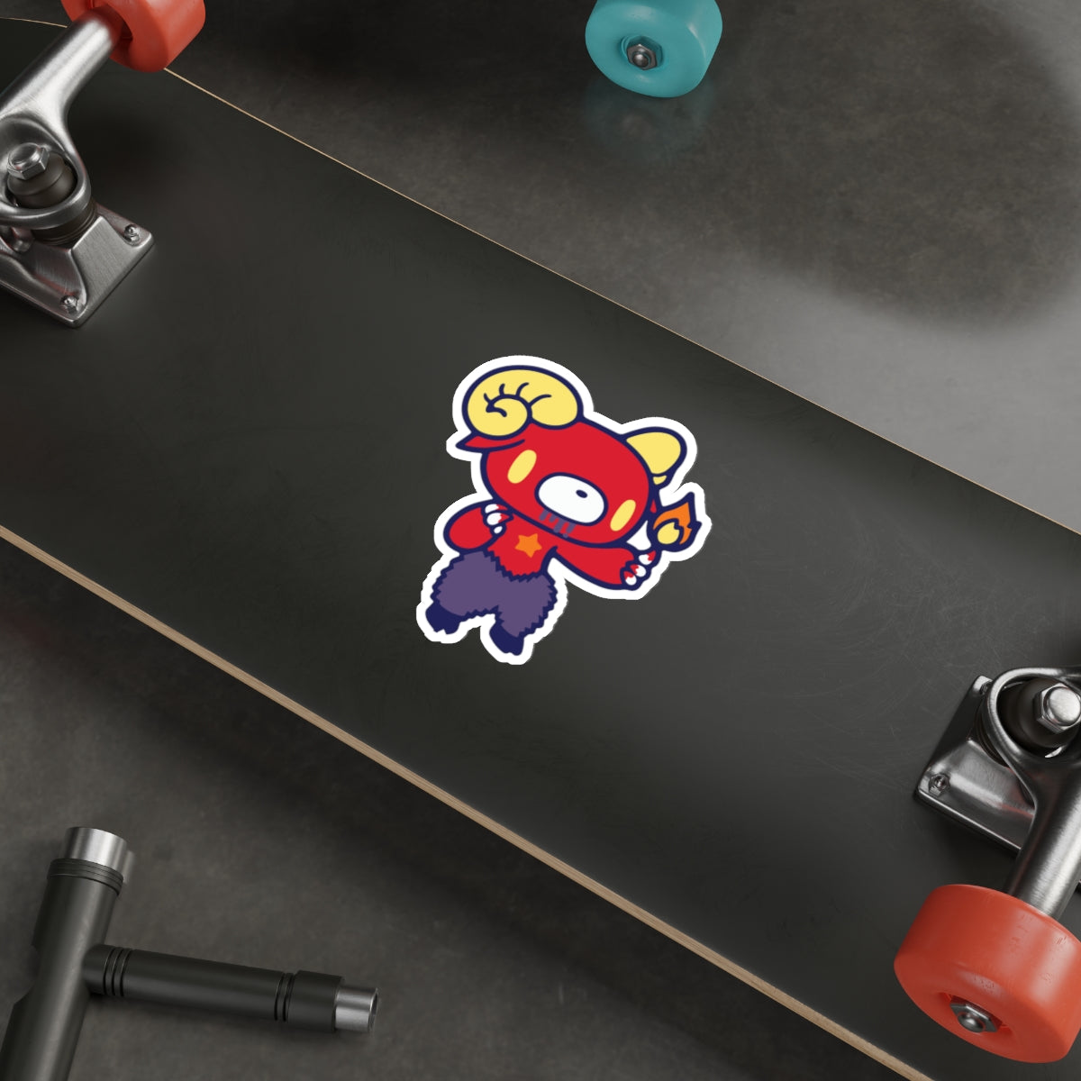 Gloomy Zodiac Aries Die-Cut Stickers