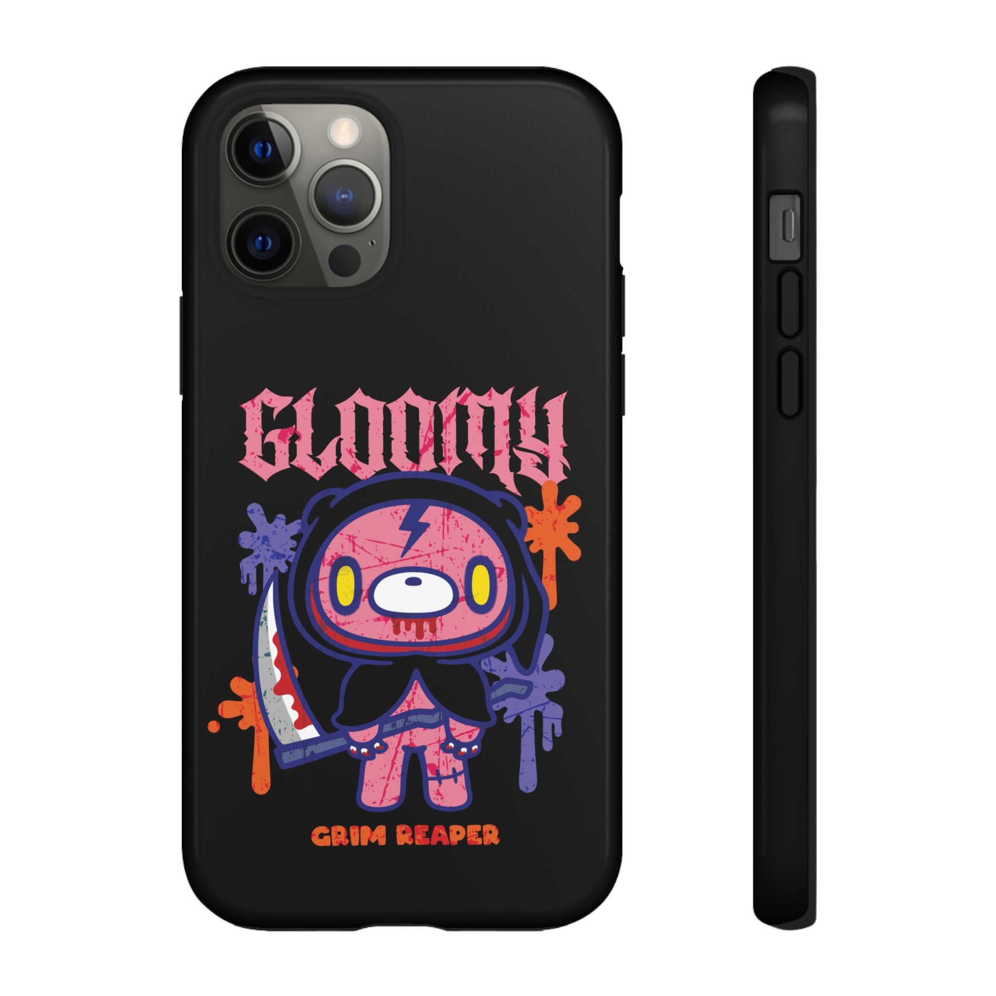 Gloomy bear Halloween grim reaper Phone Case