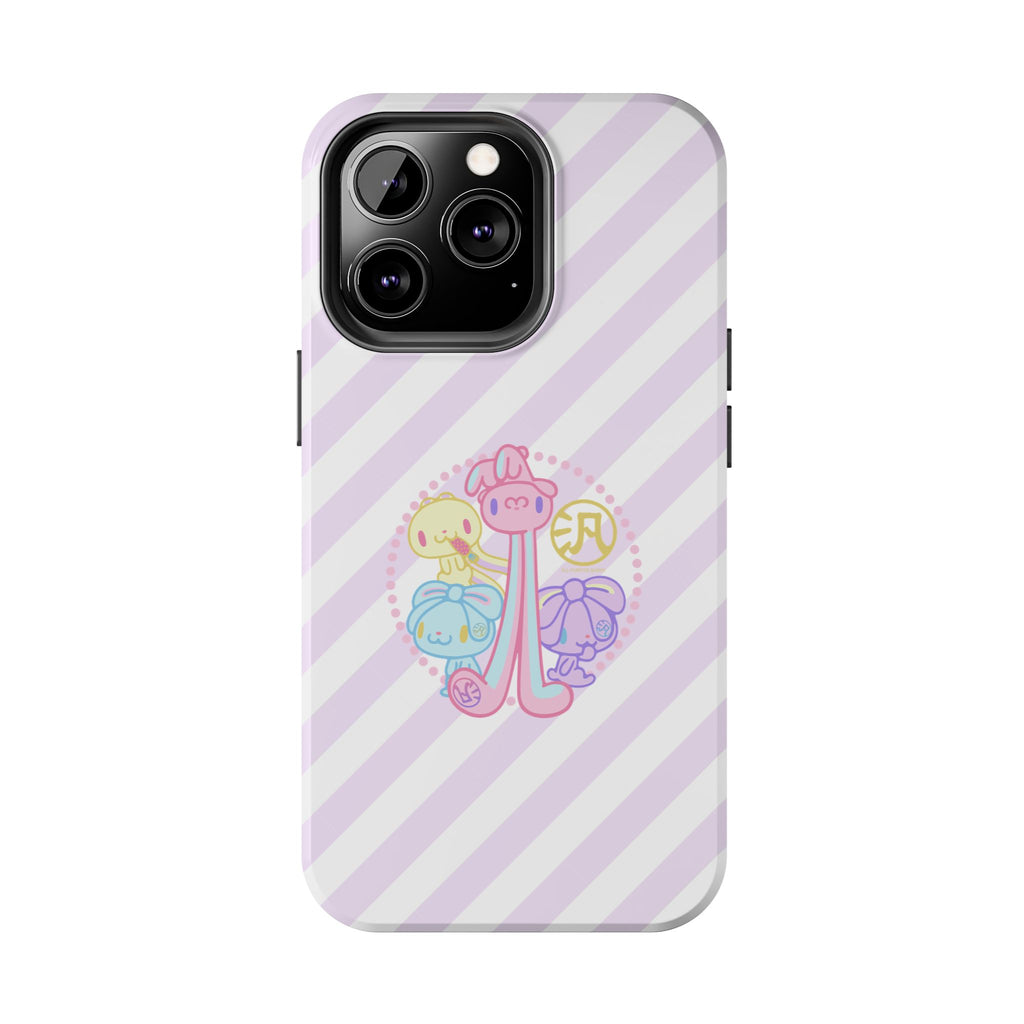 Group Pastel All Purpose Bunny - iPhone Case