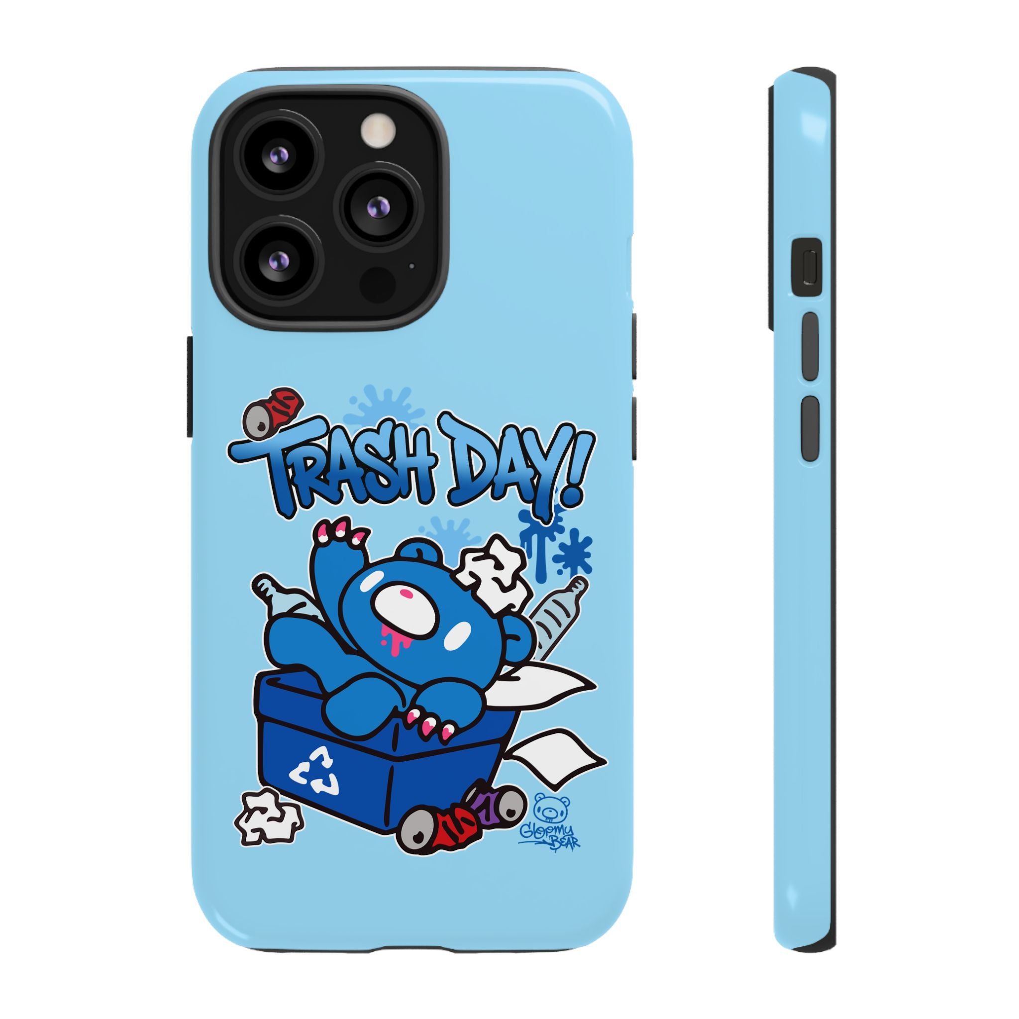 Gloomy trash day Phone Case