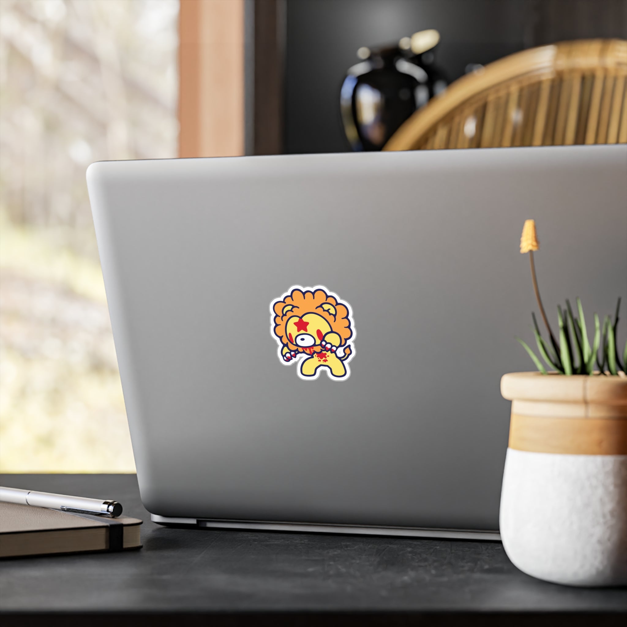 Leo Zodiac Gloomy Bear Kiss-Cut Vinyl Decals