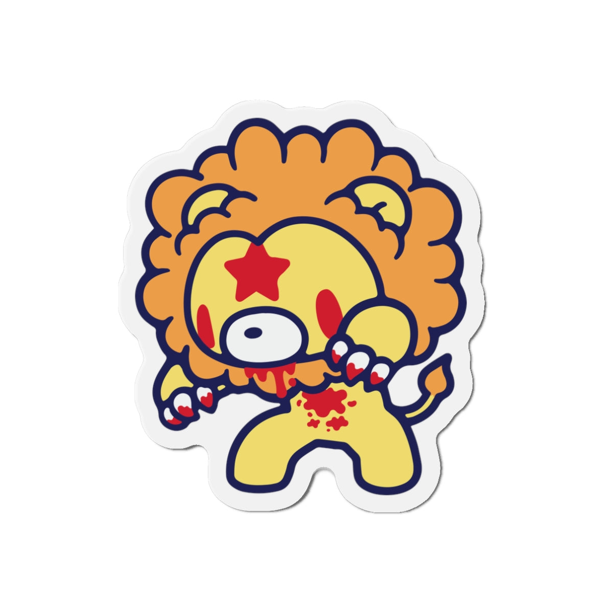 Leo Zodiac Gloomy Die-Cut Magnets