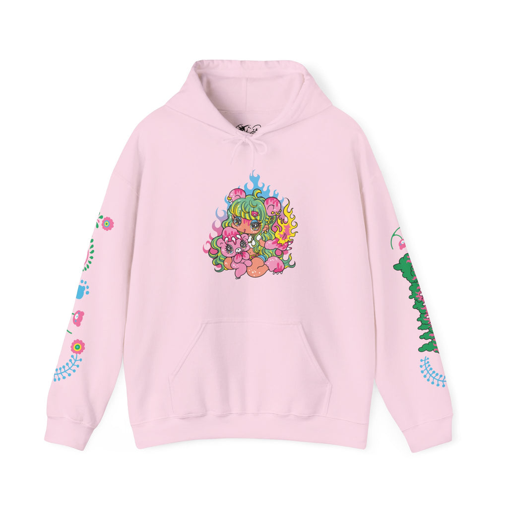 YURIE SEKIYA X GLOOMY BEAR🌟FIRE GAL 2024 Unisex Hooded Sweatshirt