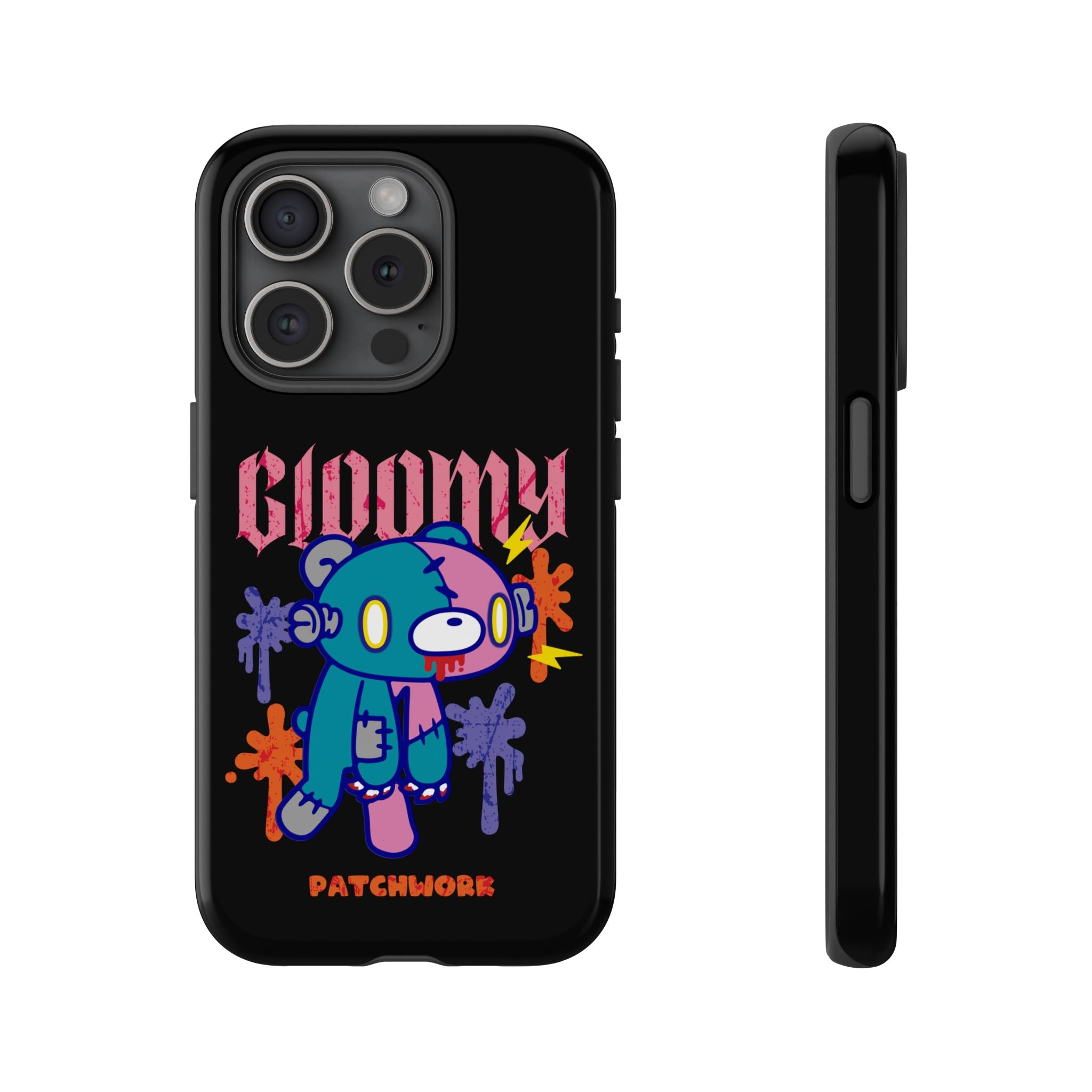 gloomy bear Halloween patchwork Phone Case
