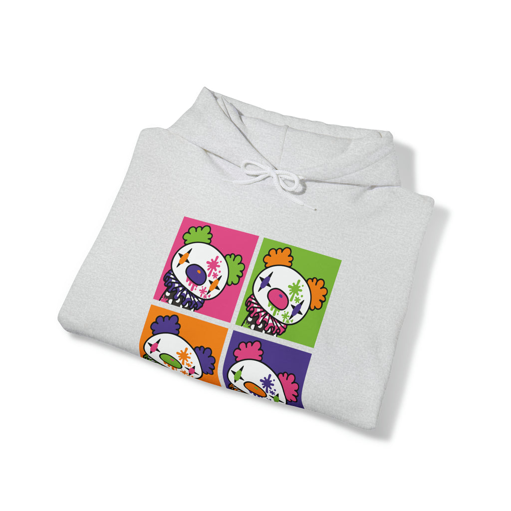 Gloomy Clown Multicolor Unisex Hooded Sweatshirt