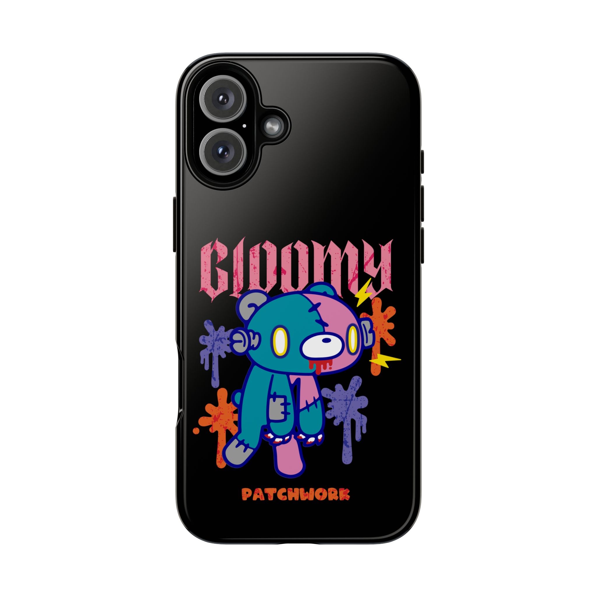 gloomy bear Halloween patchwork Phone Case