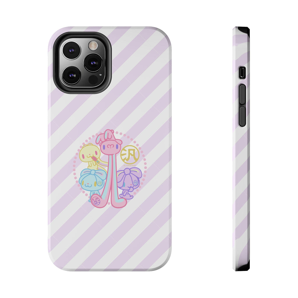 Group Pastel All Purpose Bunny - iPhone Case