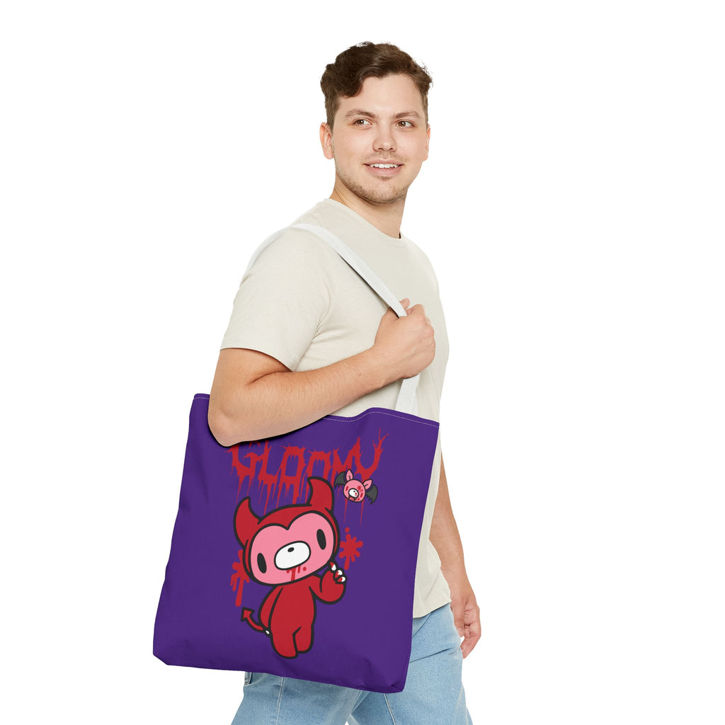 Gloomy Bear Halloween Devil Tote Bag - 2024