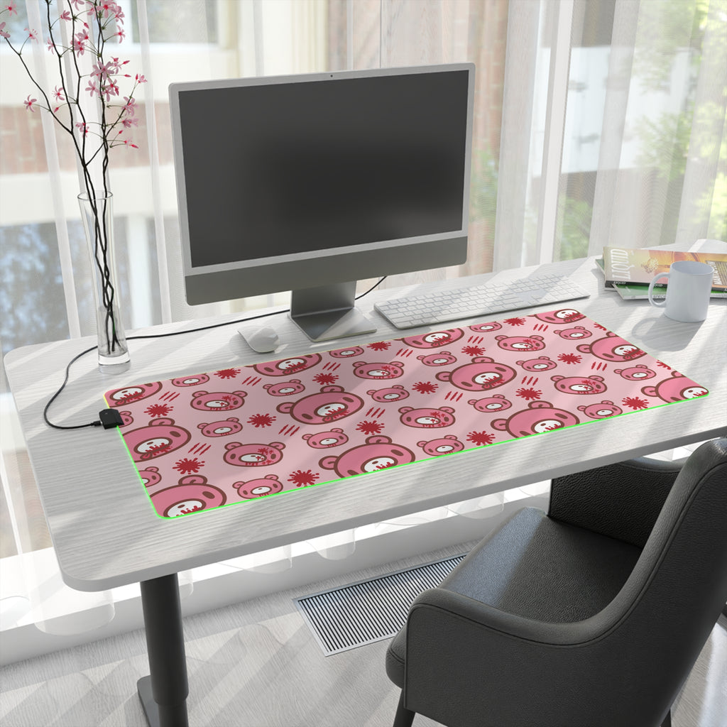 Gloomy Bear LED Gaming Mouse Pad