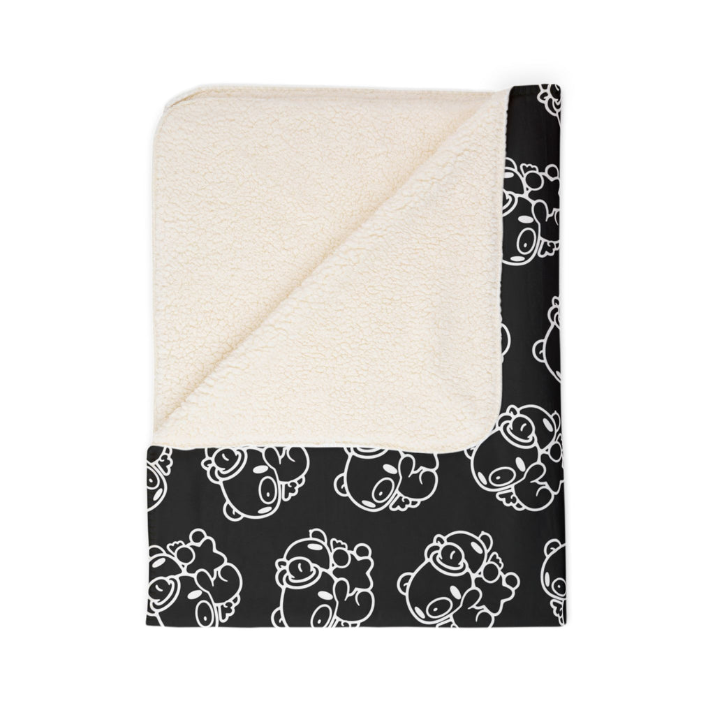 Gloomy Bear gemini Zodiac Fleece Sherpa Blanket