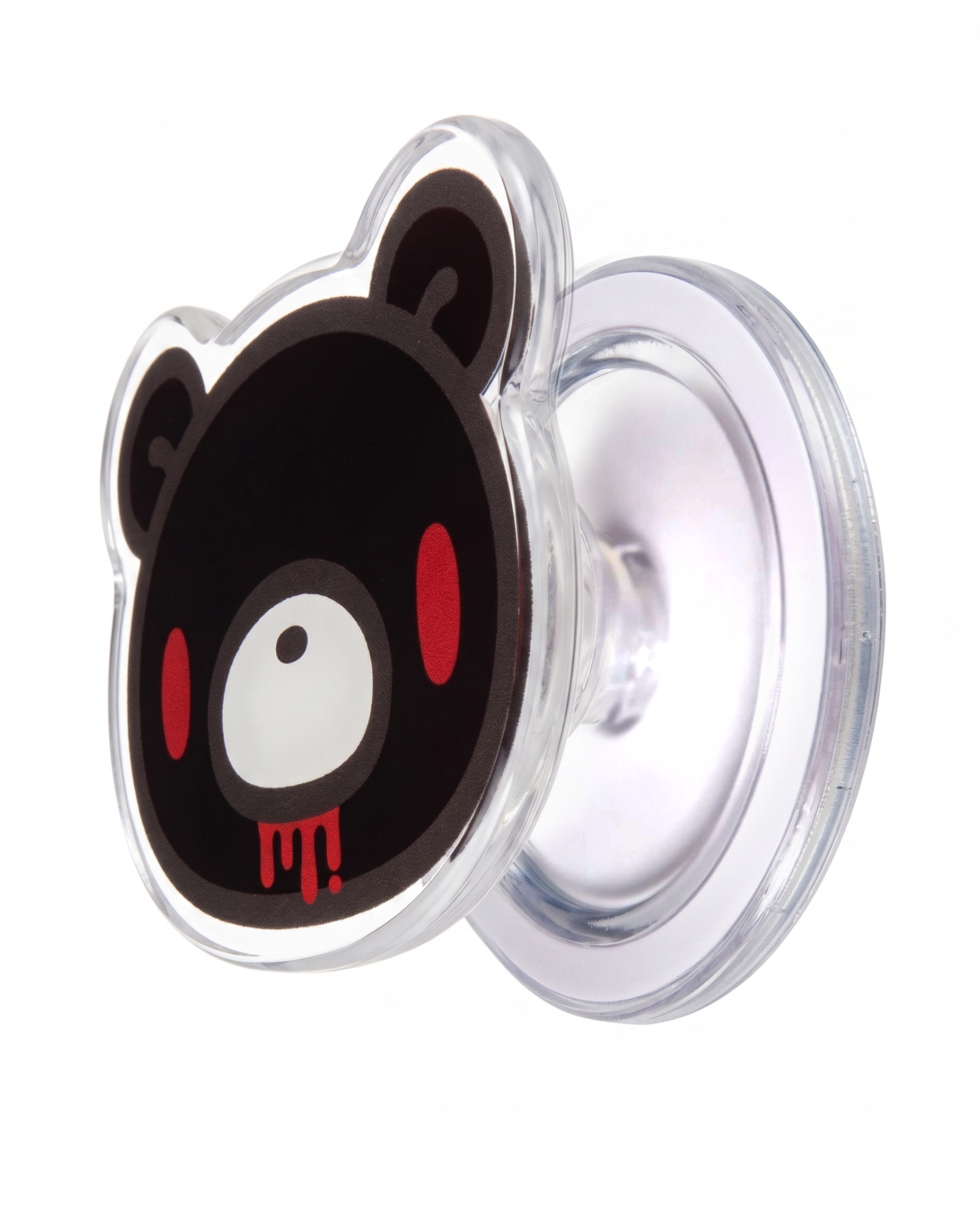 Gloomy Bear Phone Grip with Magnetic Ring - Black
