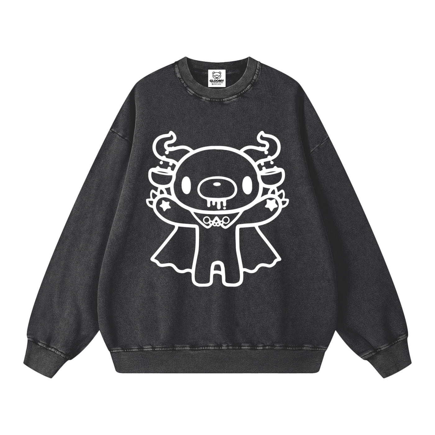 Gloomy Libra Snow Washed Oversized Sweatshirt