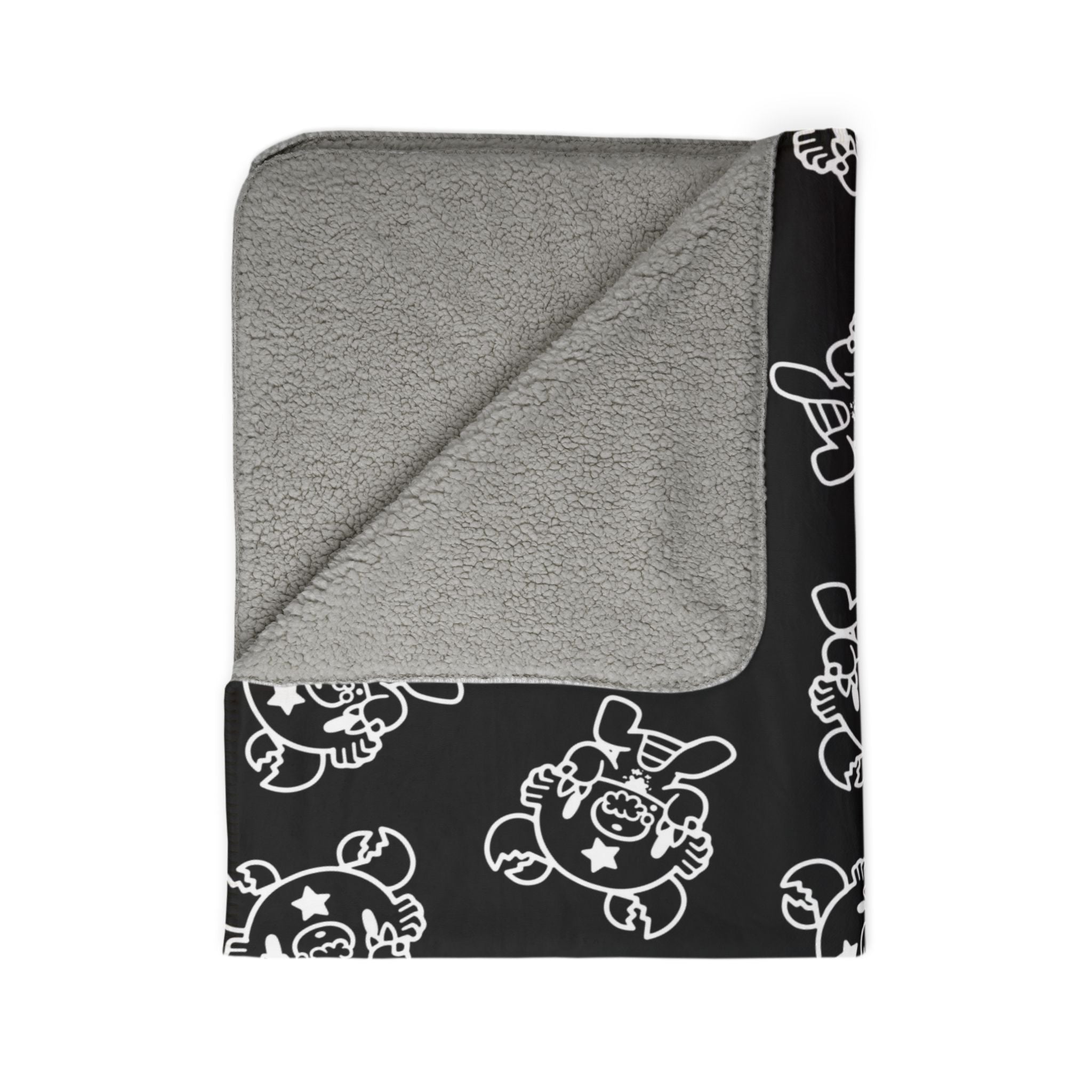 Gloomy Bear Cancer Zodiac Fleece Sherpa Blanket