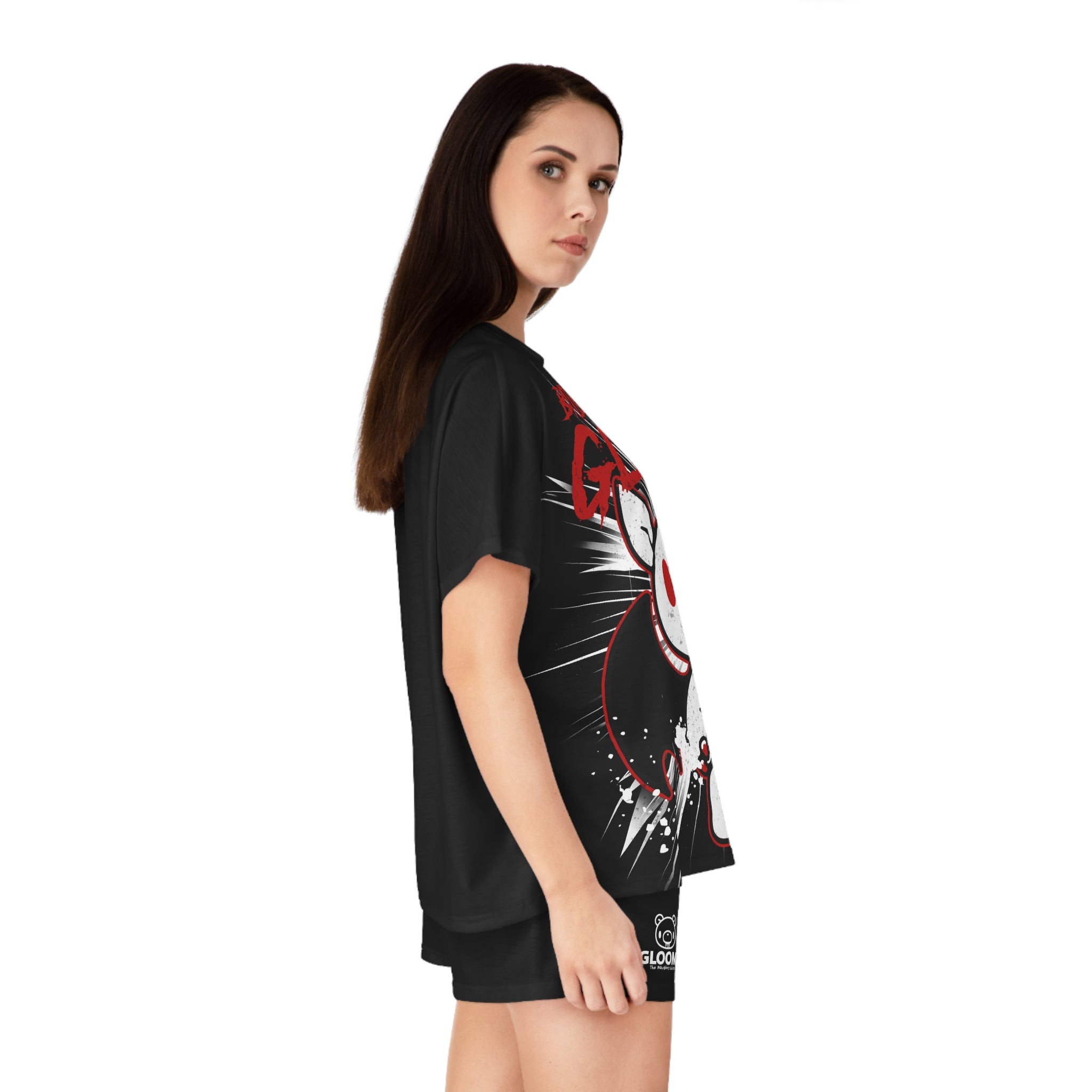 Bitby Vampire Gloomy Halloween - Women's Short Pajama Set (AOP)