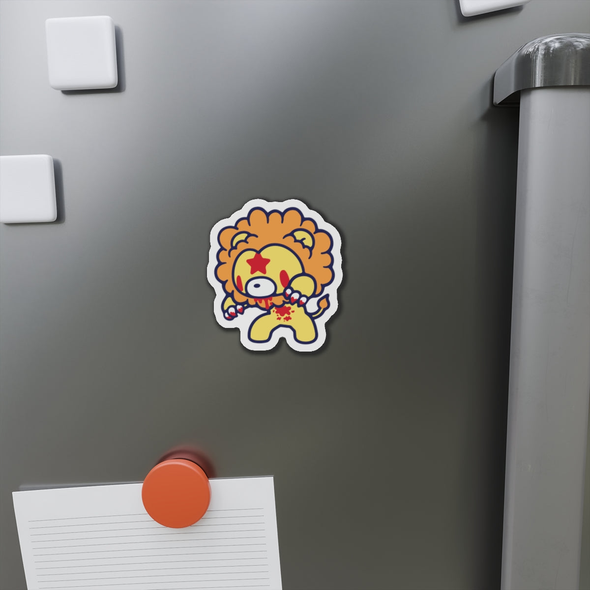 Leo Zodiac Gloomy Die-Cut Magnets