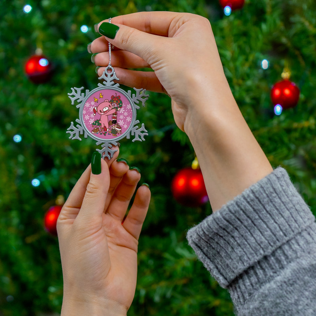 Gloomy Bear Snowflake Ornament