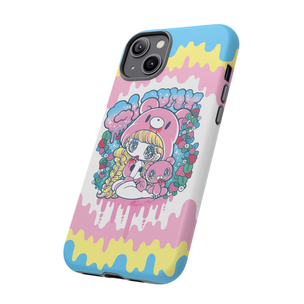 YURIE SEKIYA x GLOOMY BEAR ⭐️ GLOOMY-GIRL STRAWBERRY PHONE CASE