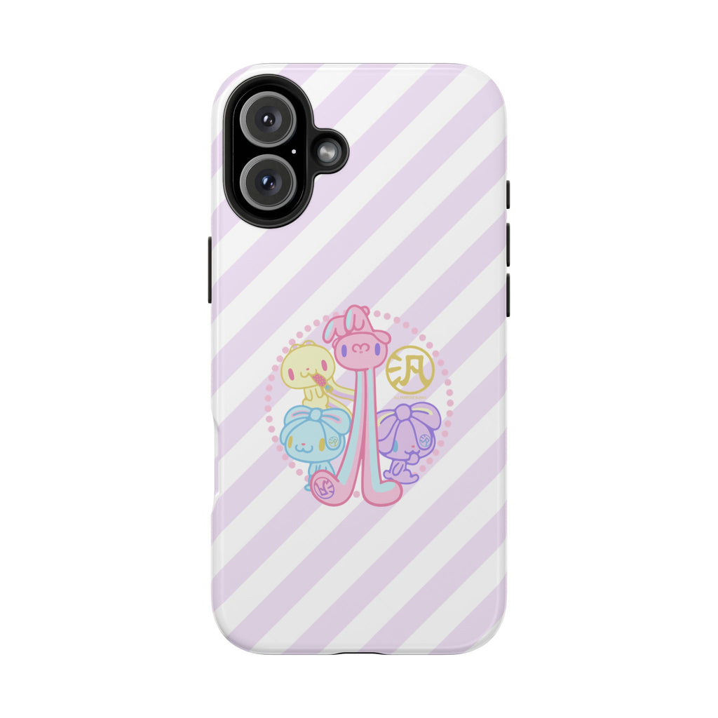 Group Pastel All Purpose Bunny - iPhone Case