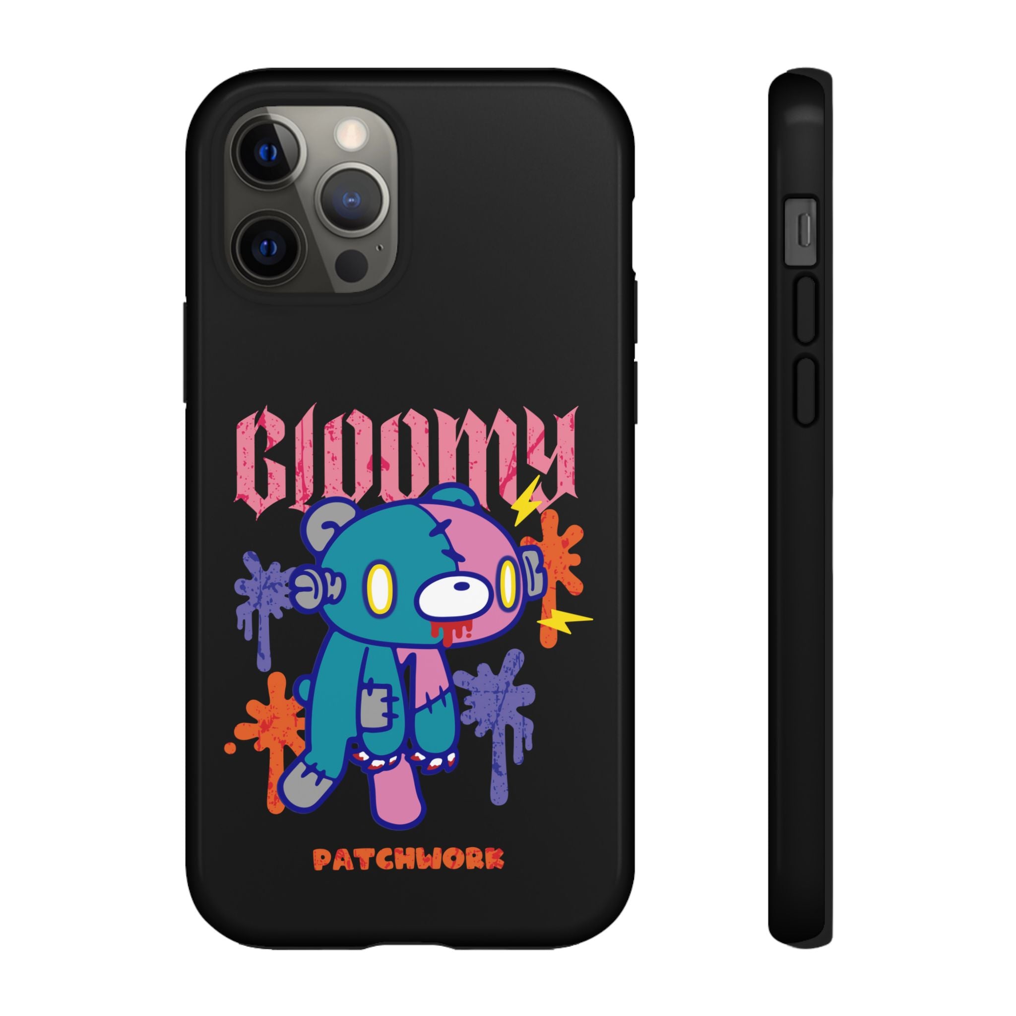 gloomy bear Halloween patchwork Phone Case