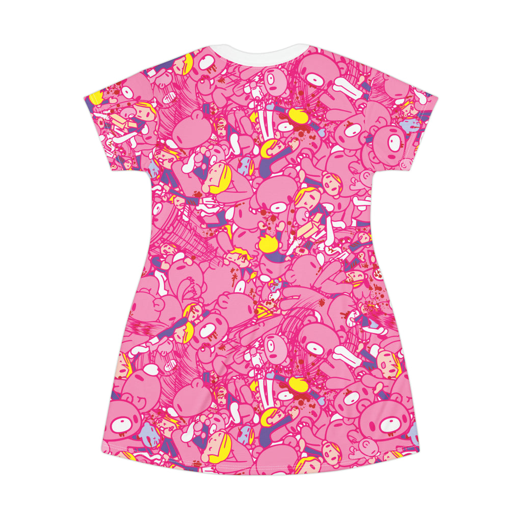 Gloomy Bear Chaos - AoP T-Shirt Dress [UPDATED DESIGN!]