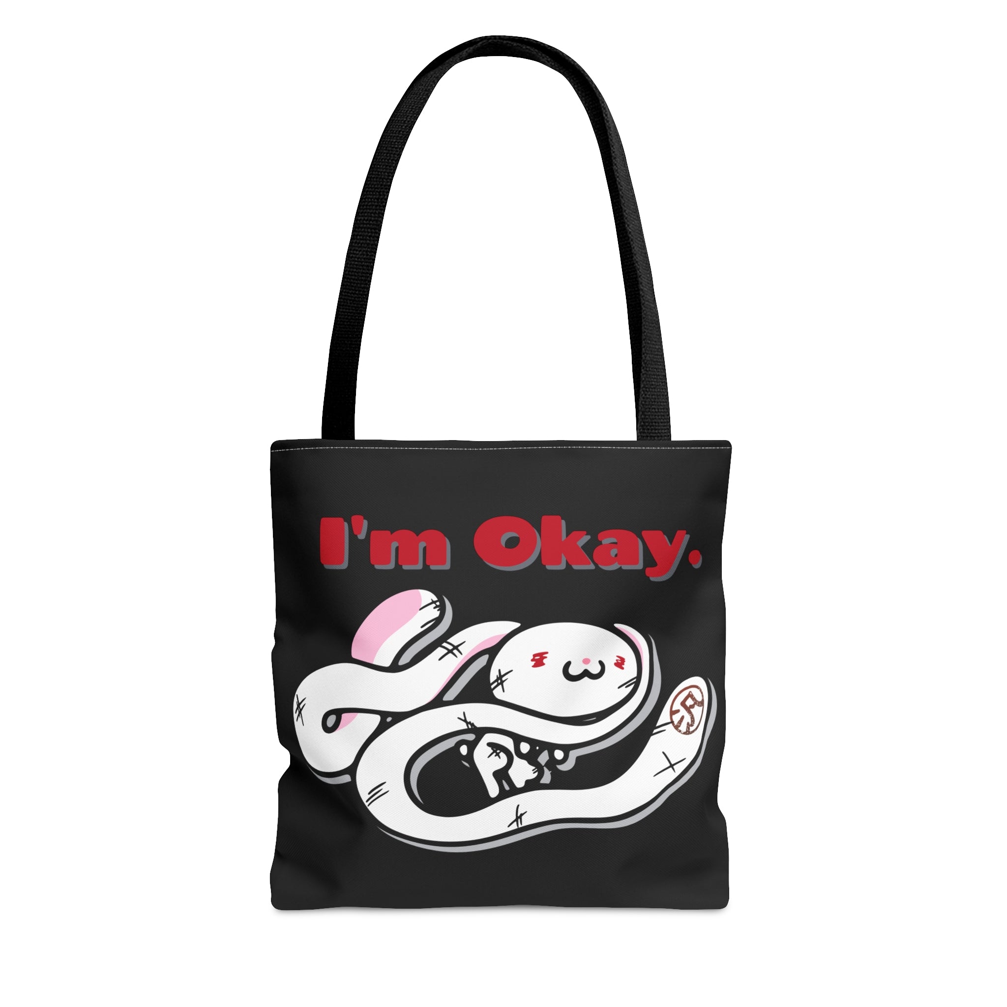 "I'm Okay" All-Purpose Bunny - Canvas Tote Bag