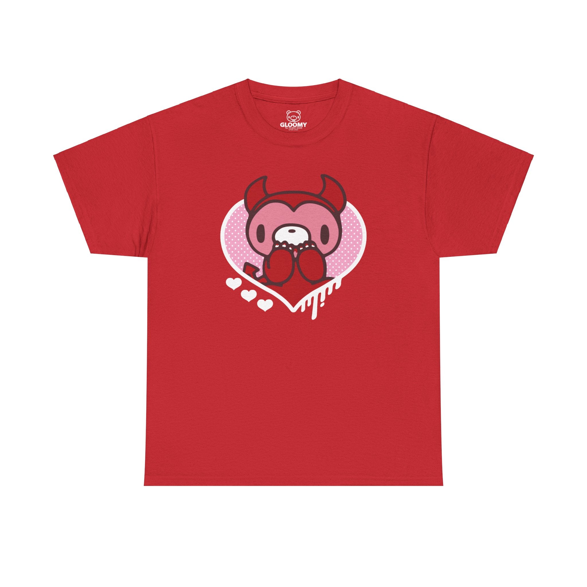 Valentine's Day Devil Gloomy Bear Unisex Tee