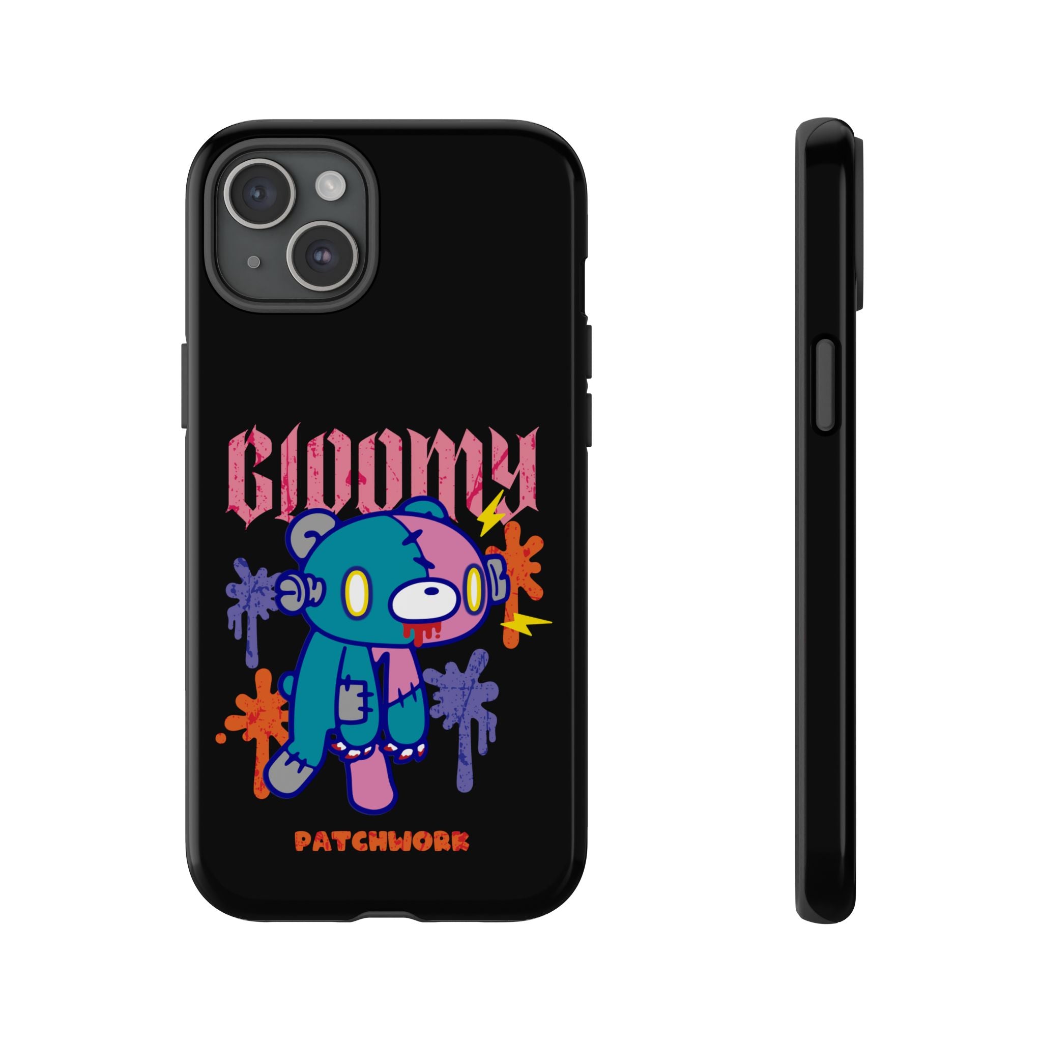 gloomy bear Halloween patchwork Phone Case