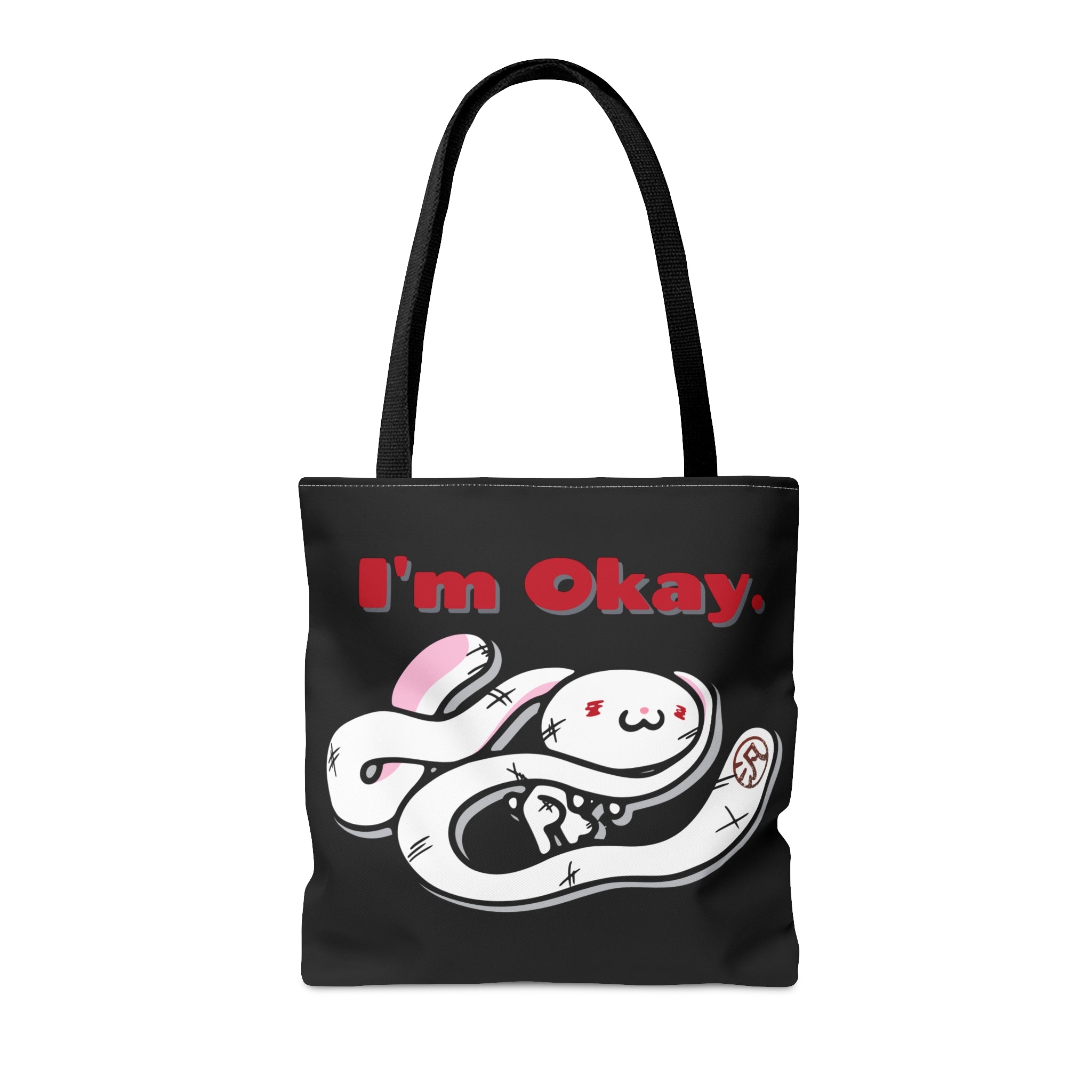 "I'm Okay" All-Purpose Bunny - Canvas Tote Bag