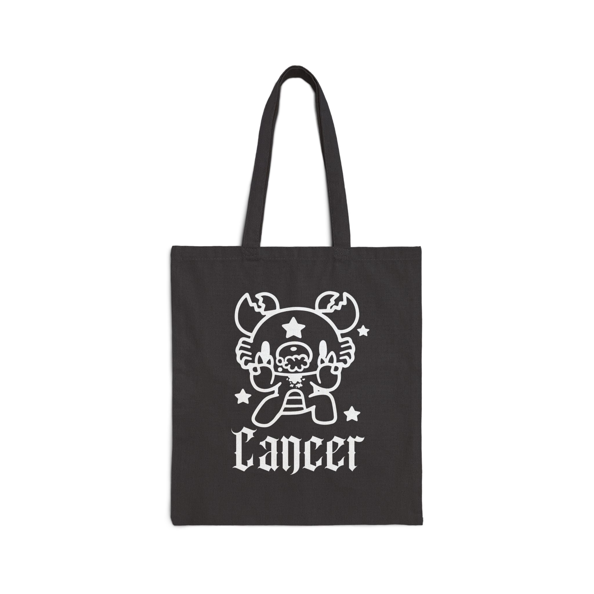 Gloomy Zodiac Cancer Canvas Tote Bag