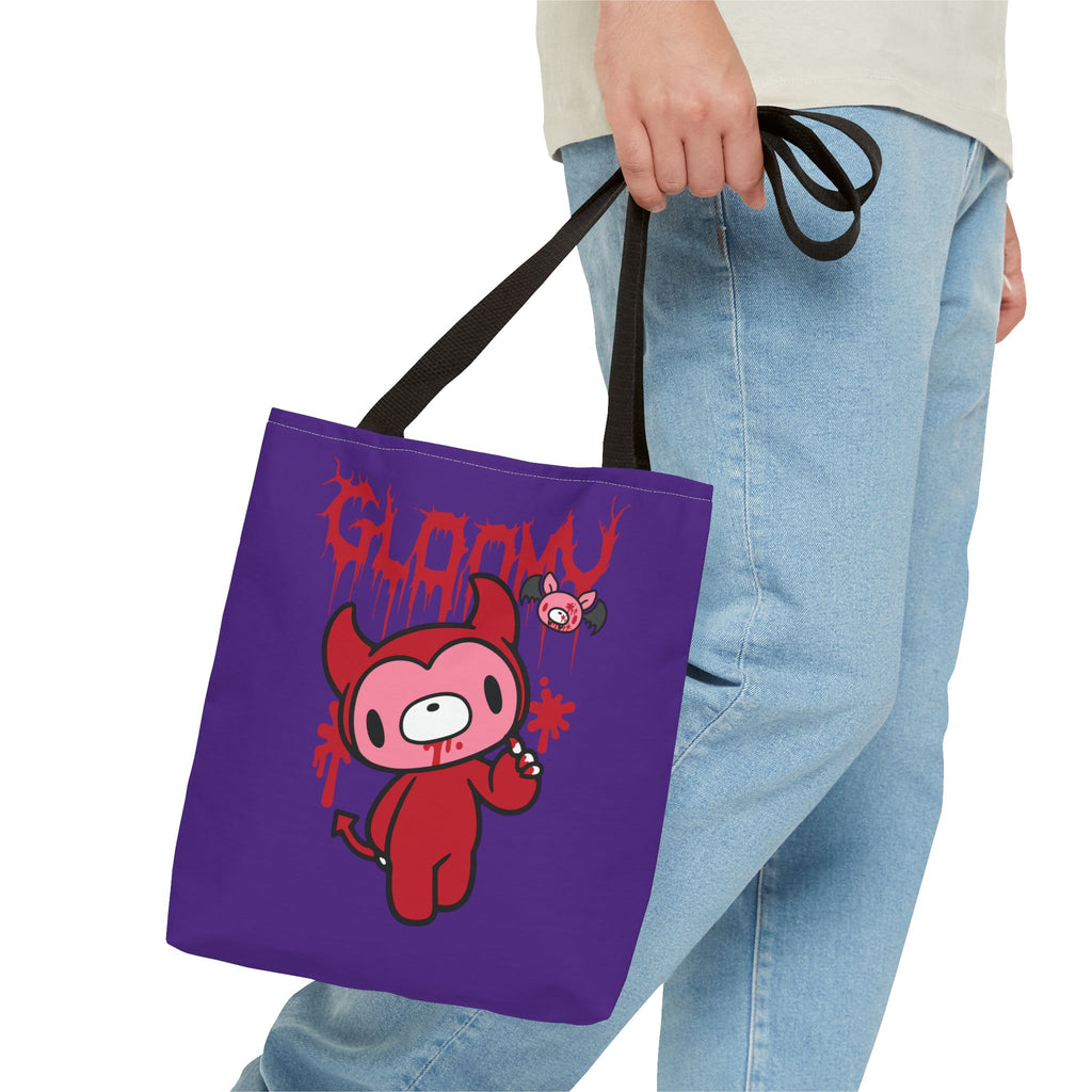 Gloomy Bear Halloween Devil Tote Bag - 2024