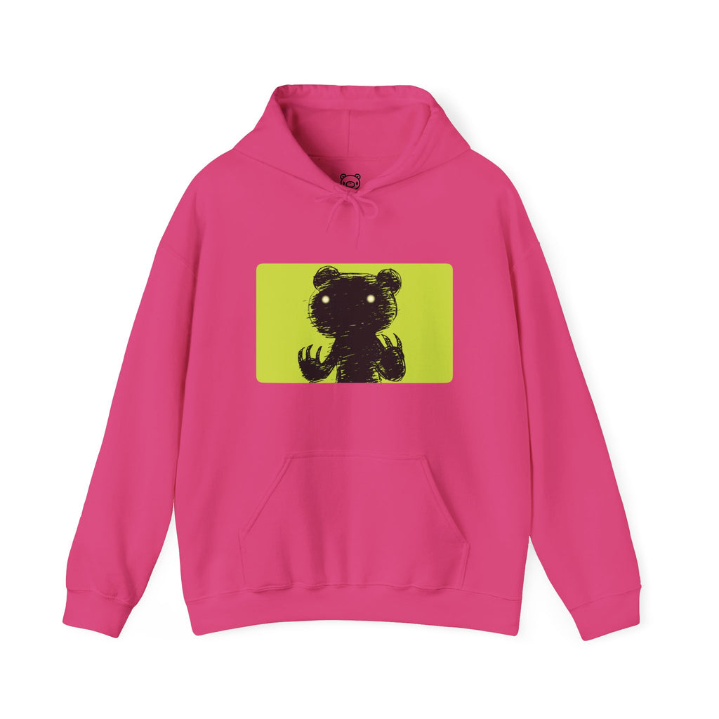 Green Block Abstraction Gloomy Bear Unisex Hooded Sweatshirt