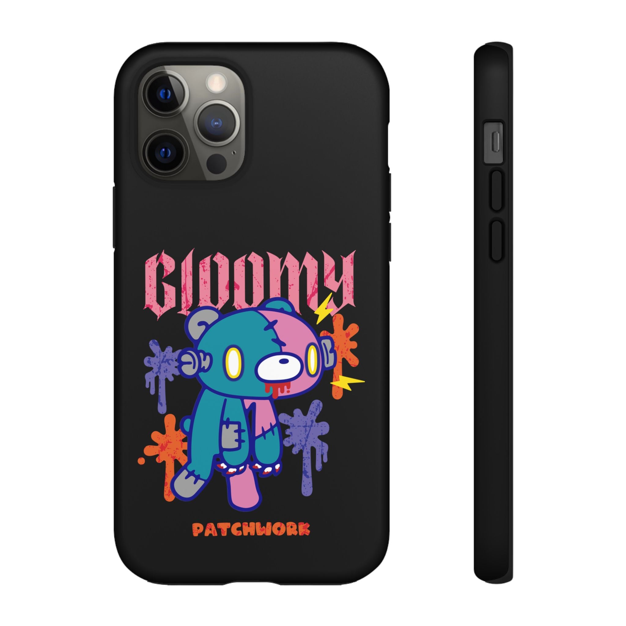 gloomy bear Halloween patchwork Phone Case