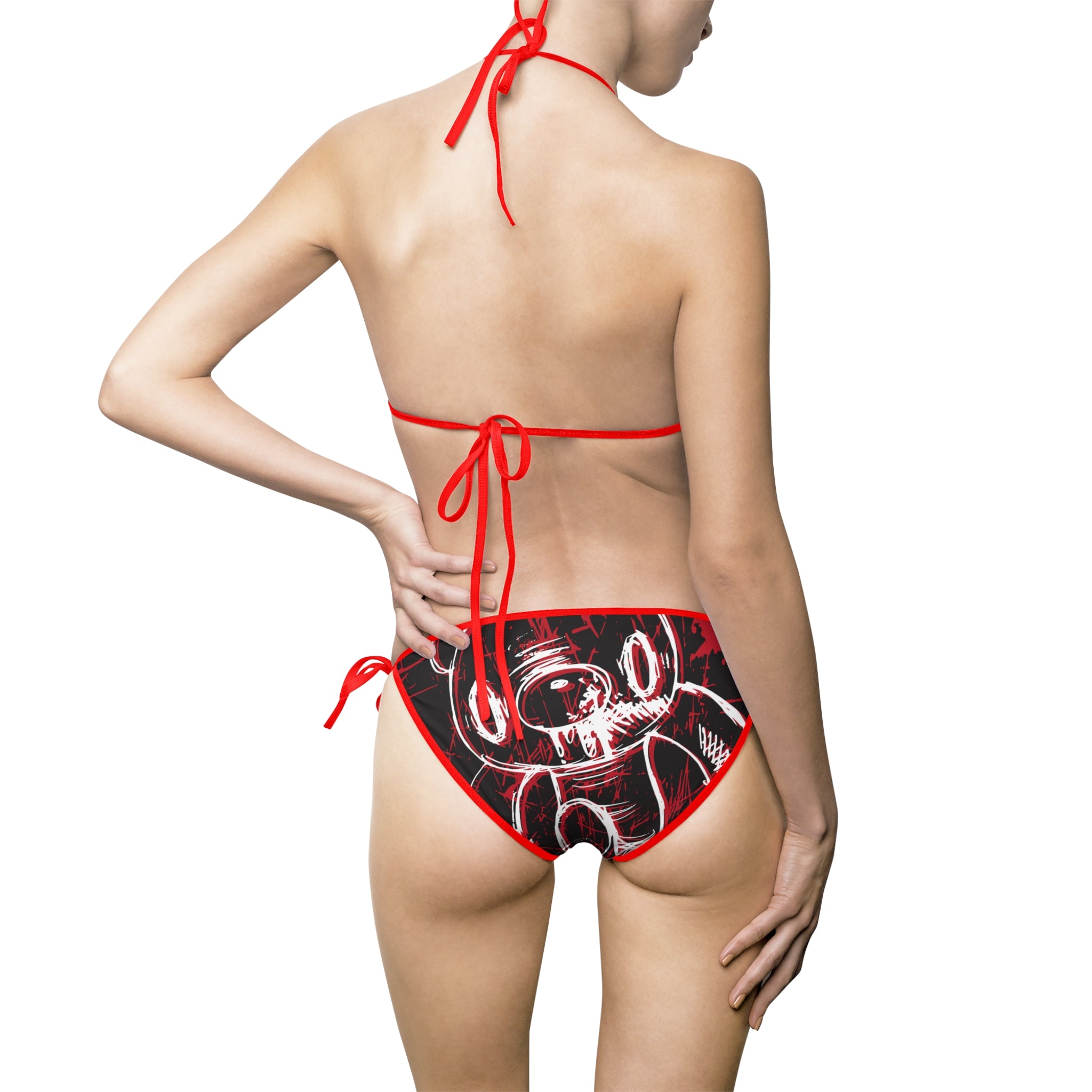 Grunge Gloomy Bear Bikini