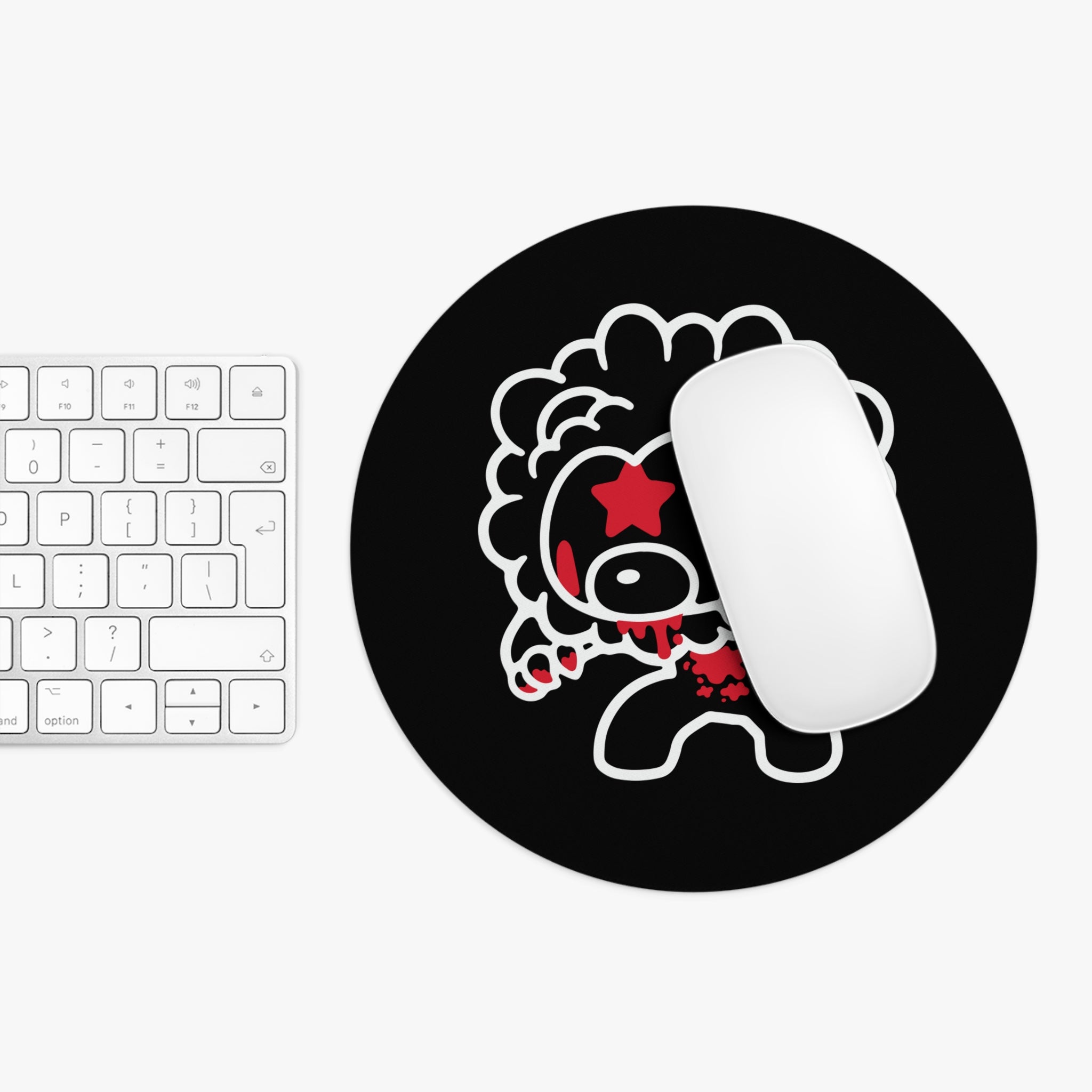 Leo Zodiac Gloomy Bear Mouse Pad