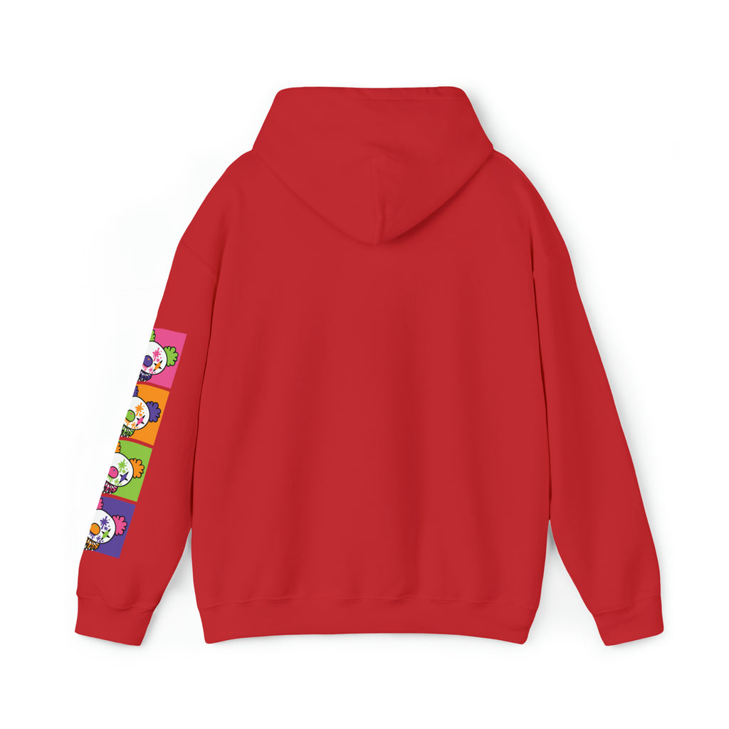 Gloomy Clown Multicolor Unisex Hooded Sweatshirt