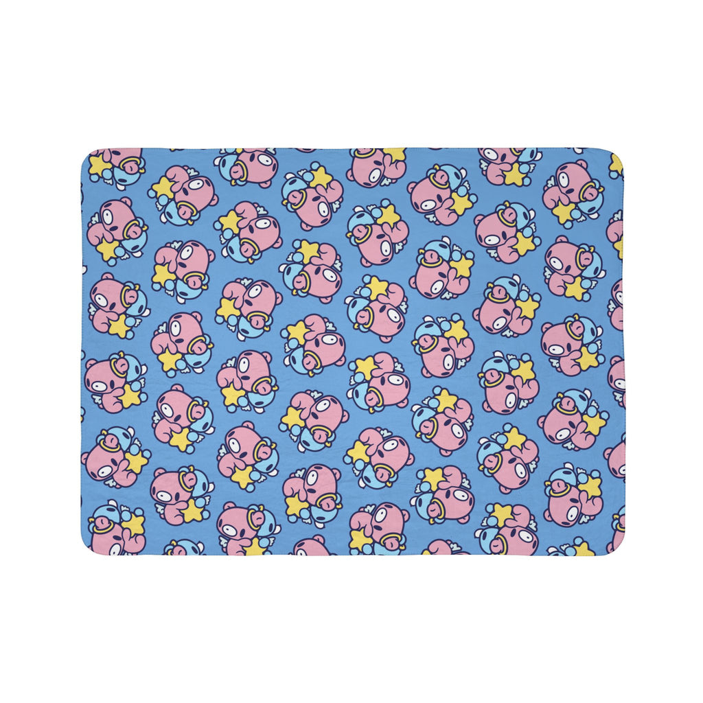 Gloomy Bear gemini Zodiac Fleece Sherpa Blanket