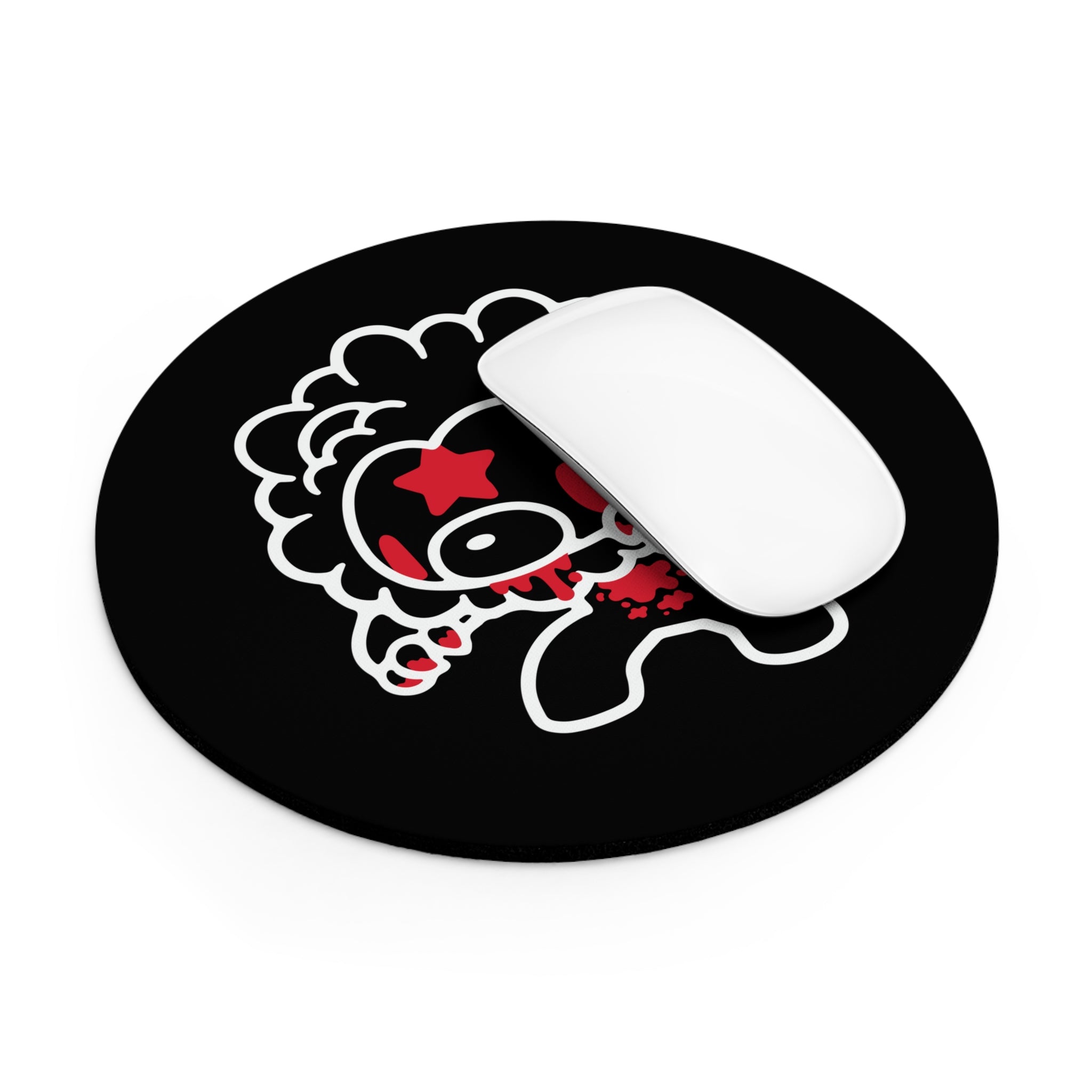 Leo Zodiac Gloomy Bear Mouse Pad