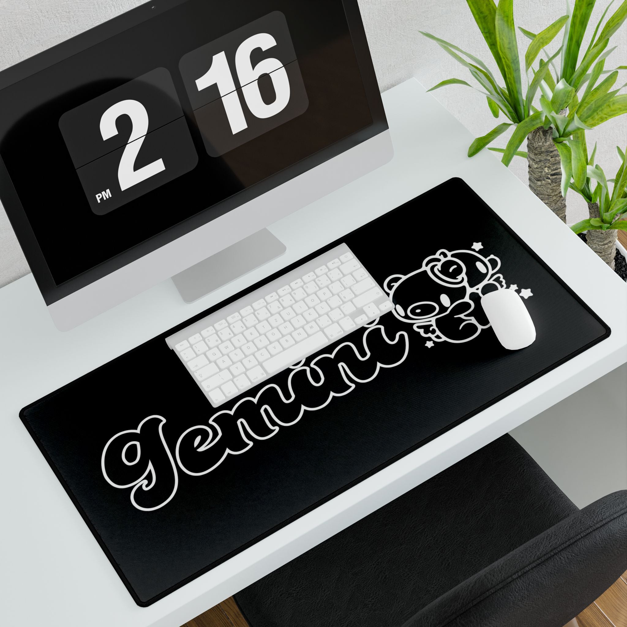 Gloomy gemini Zodiac Desk Mats