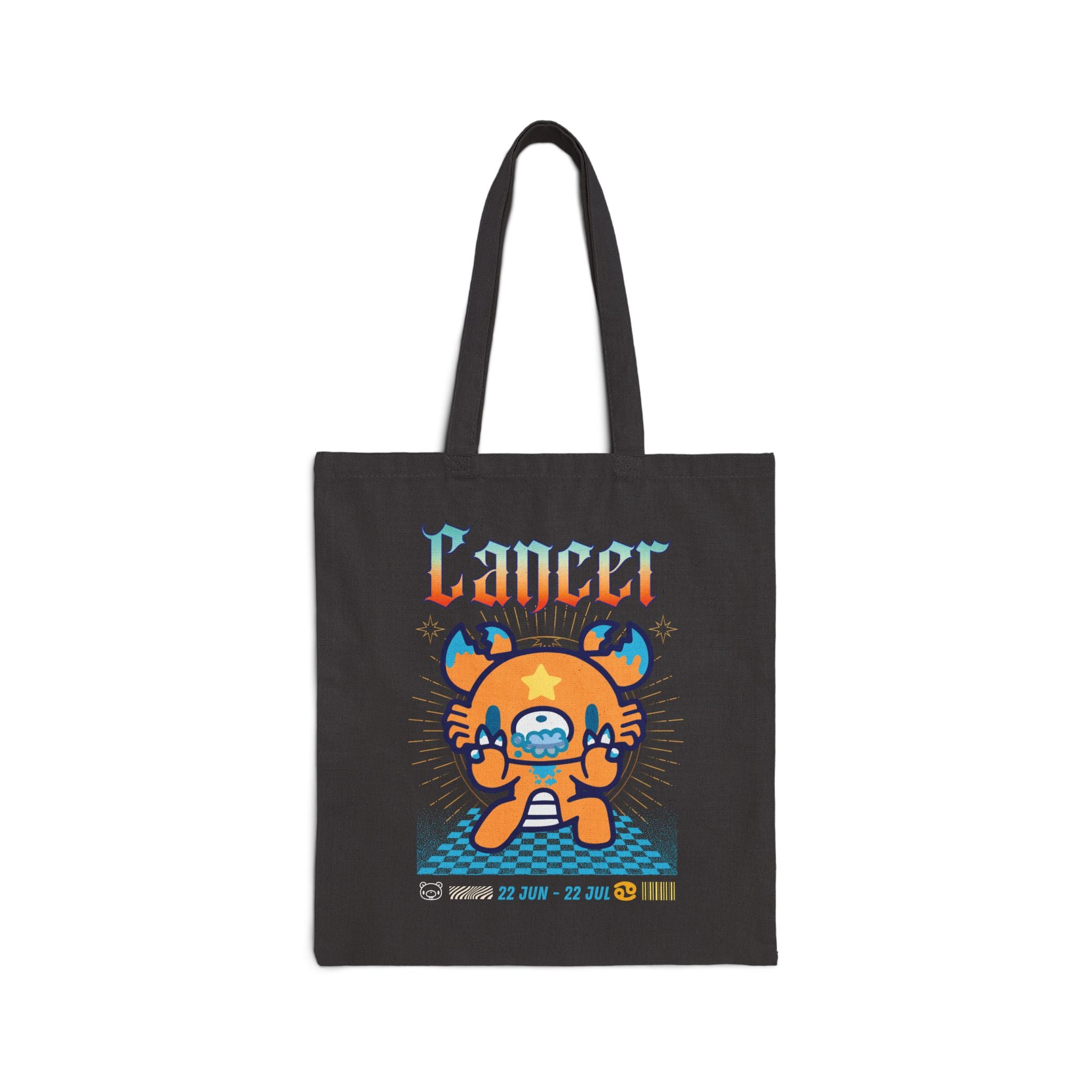 Gloomy Zodiac Cancer Canvas Tote Bag