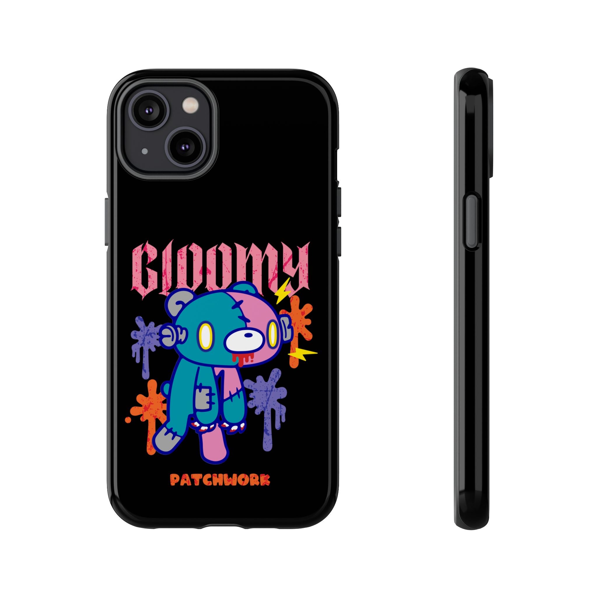 gloomy bear Halloween patchwork Phone Case