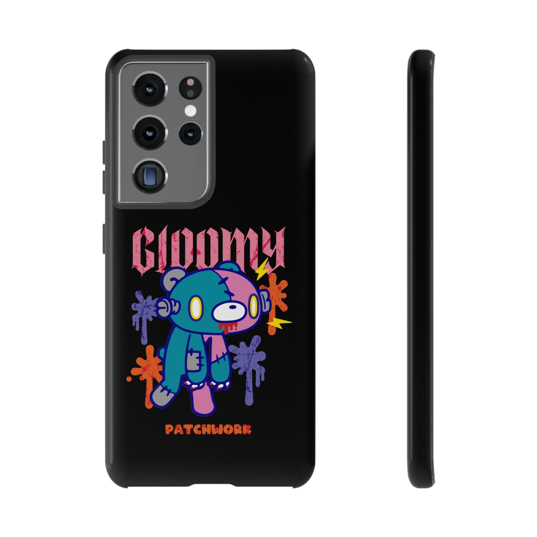 gloomy bear Halloween patchwork Phone Case
