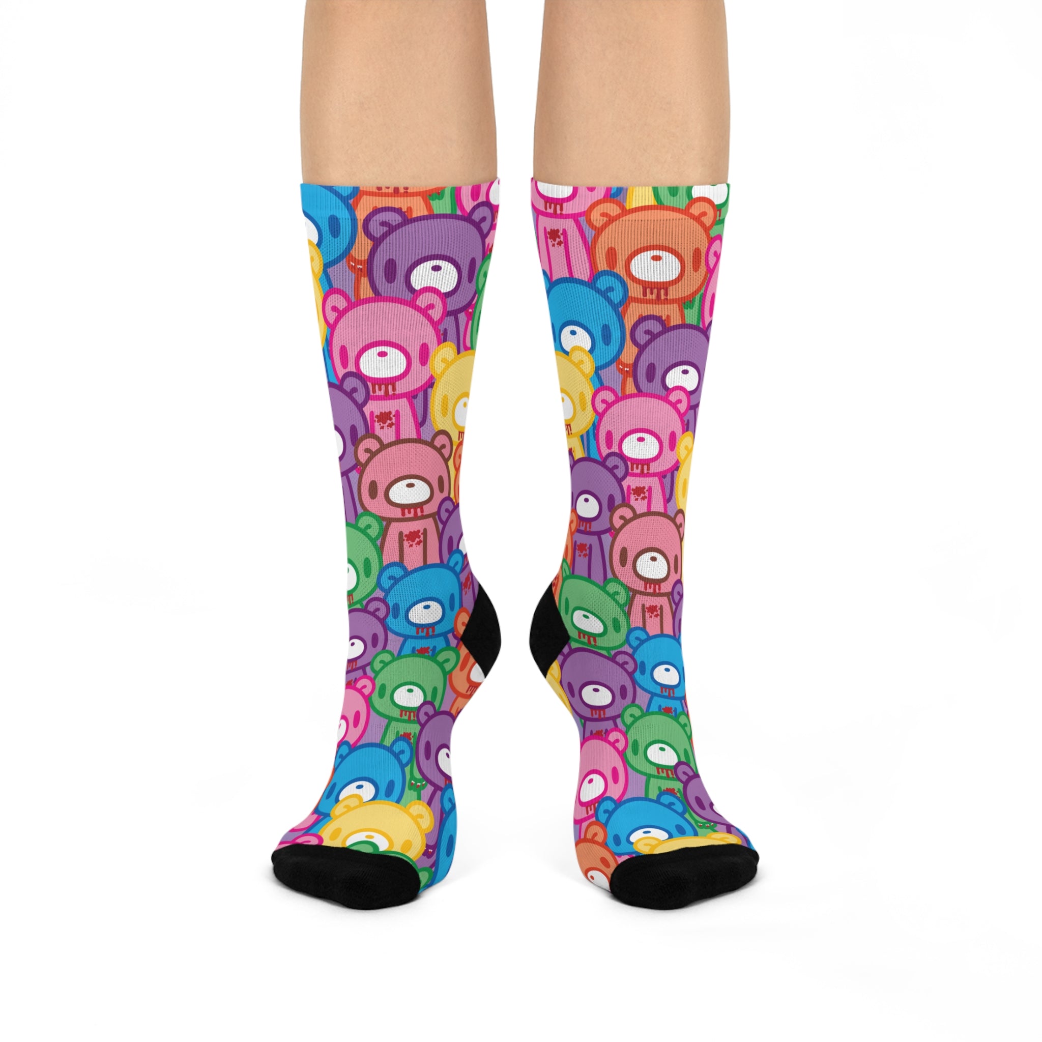 Gloomy Bear "Rainbow Dreams" Cushioned Crew Socks